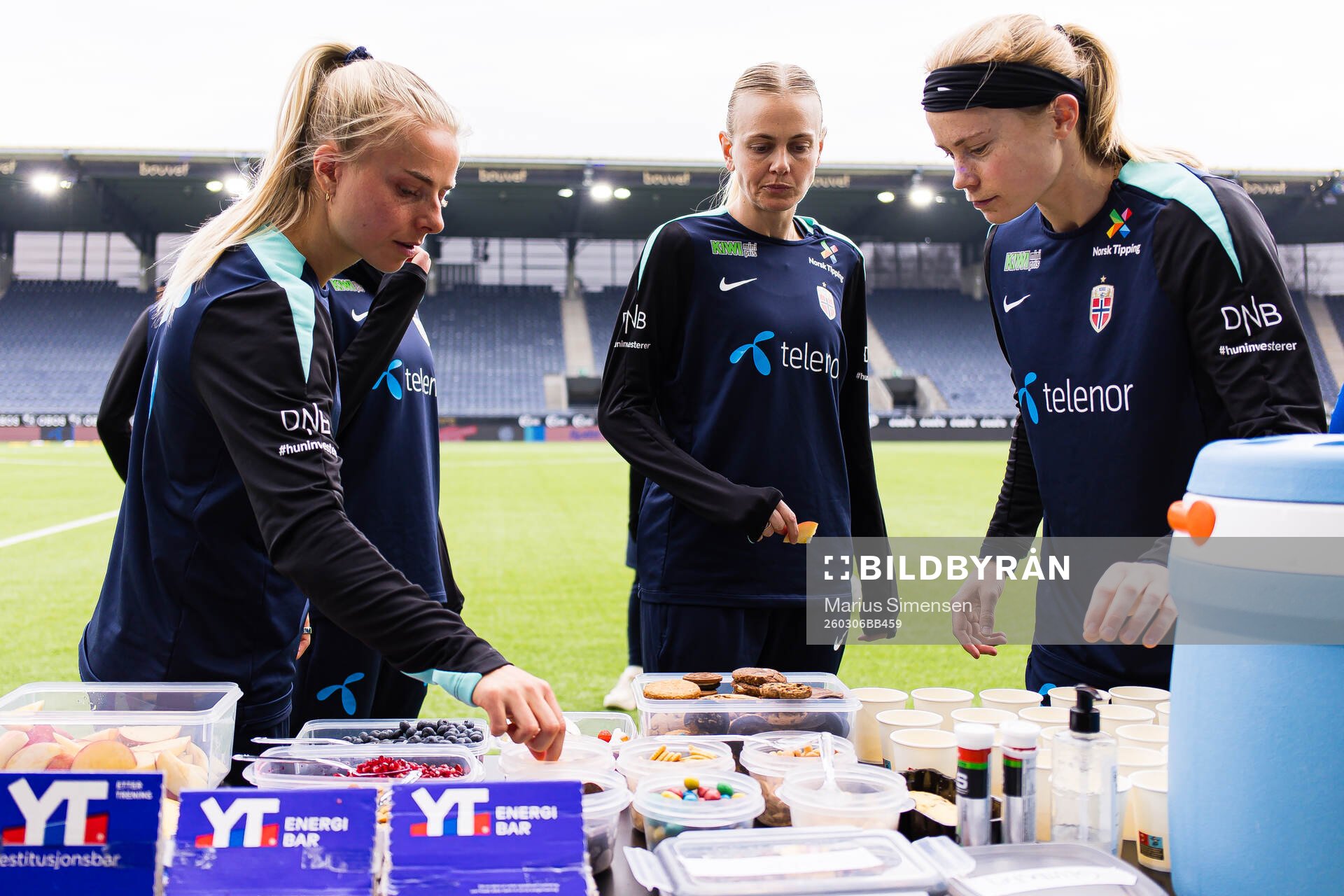 Emilie Woldvik, Karina Sævik and Julie Blakstad of the