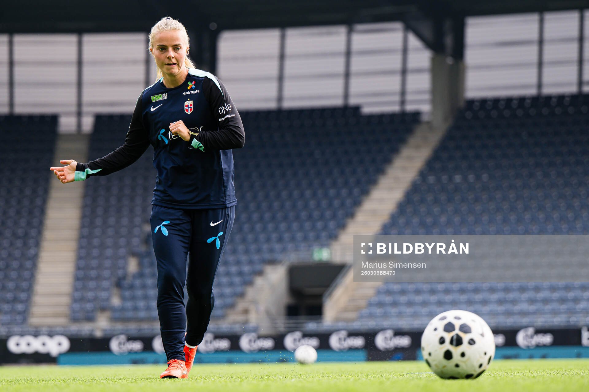 Emilie Woldvik of the Norwegian women’s national football