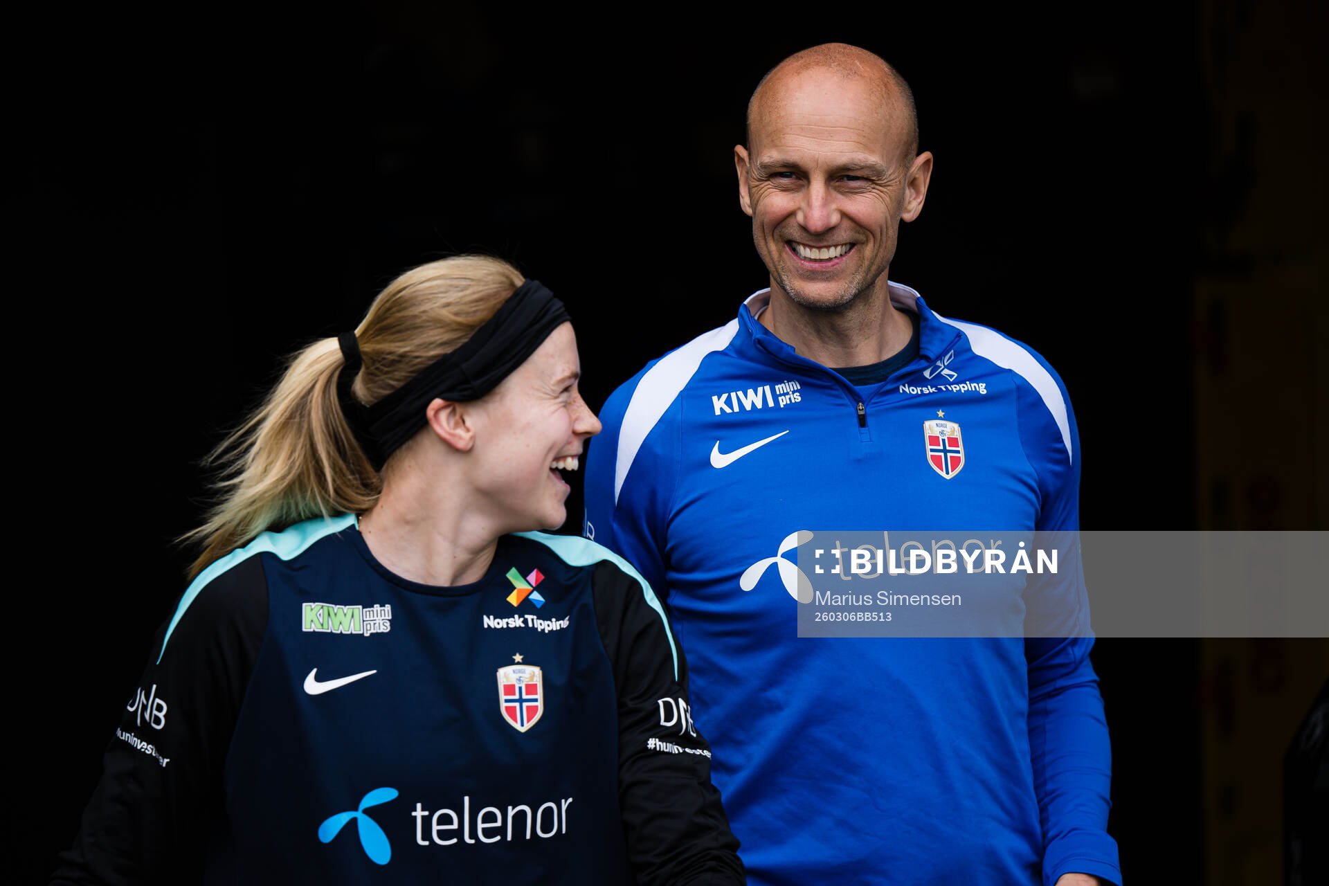 Julie Blakstad and Per-Otto Ringstad, physio of the