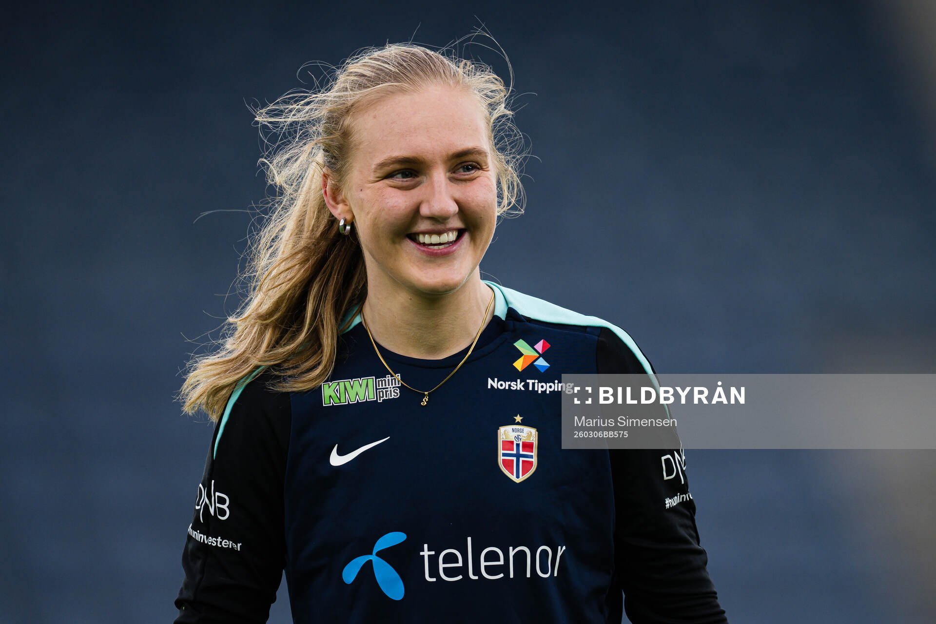 Goalkeeper Sunniva Skoglund of the Norwegian women’s