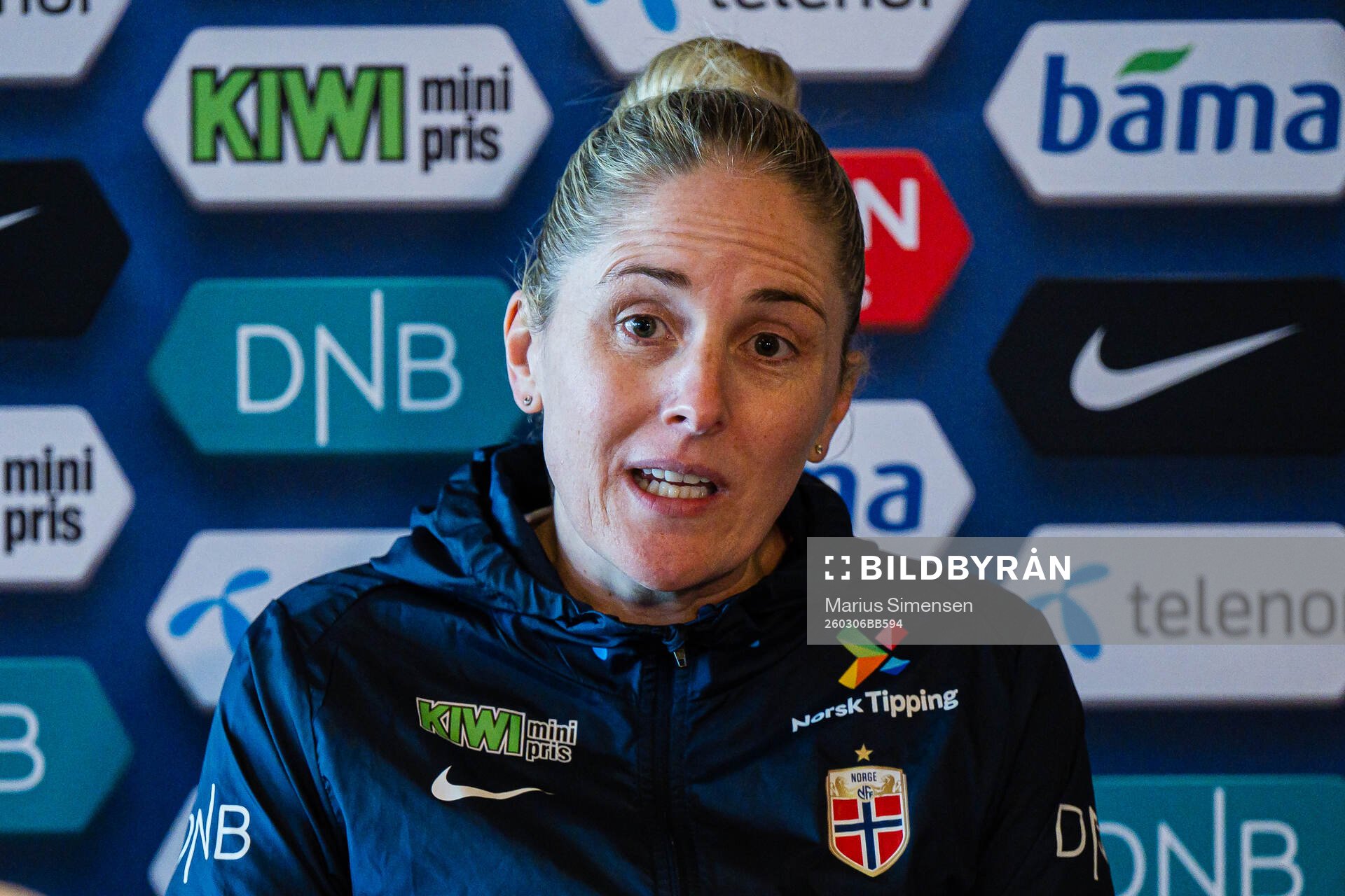 Head coach Gemma Grainger of the Norwegian women’s