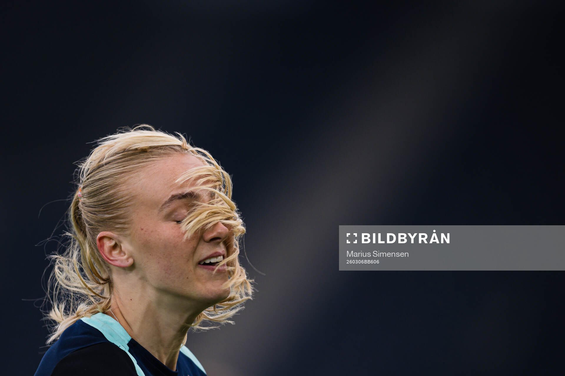 Goalkeeper Selma Panengstuen of the Norwegian women’s