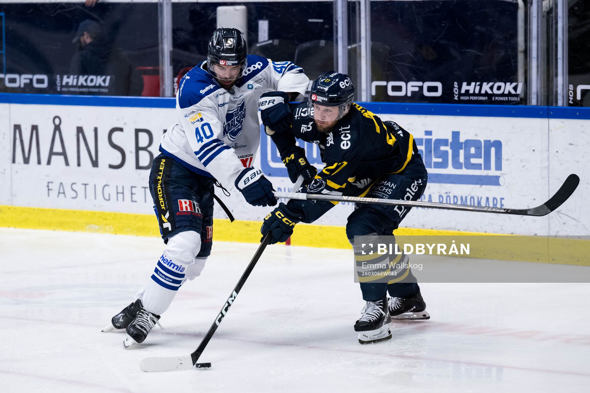 Karlskogas Kalle Jellvert och Södertäljes Daniel Norbe