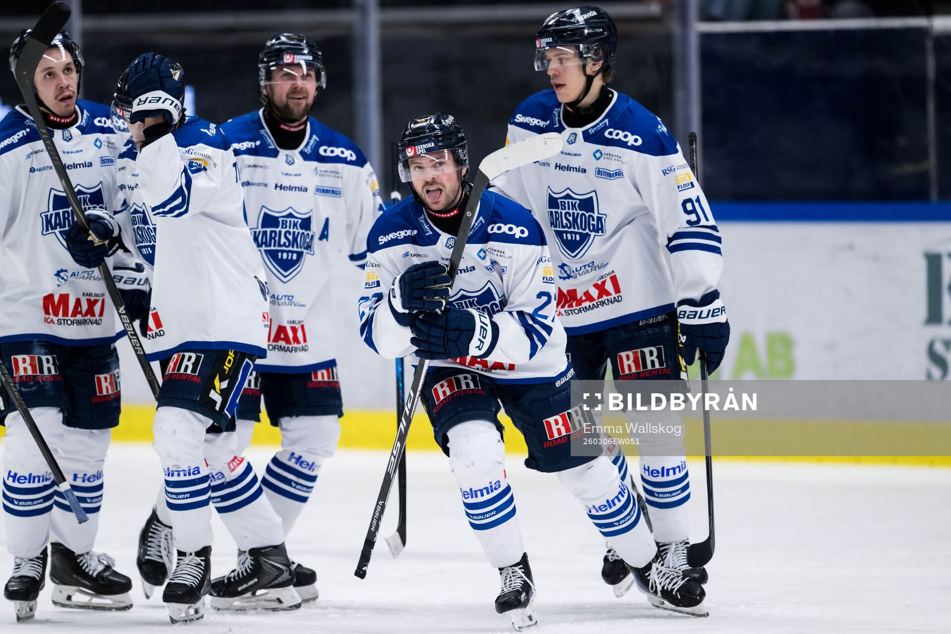 Karlskogas Tobias Sjökvist jublar