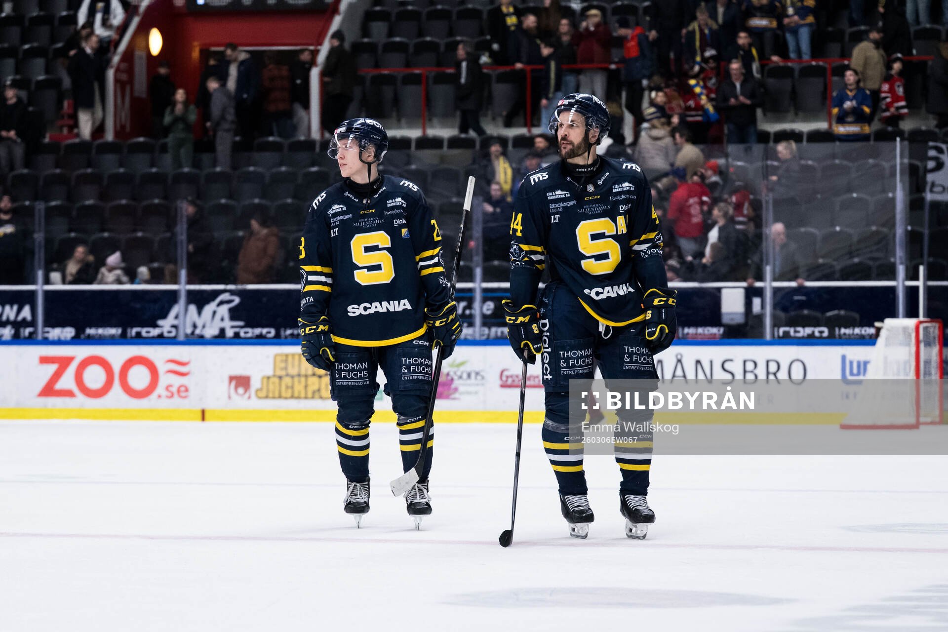 Södertäljes Adam Hesselvall och Niklas Arell