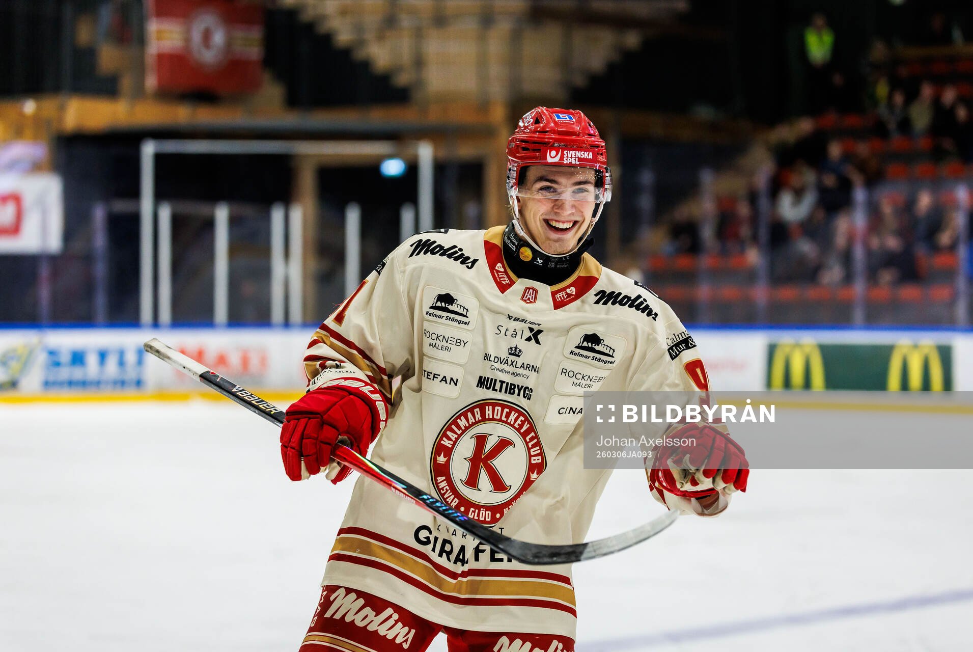 Kalmars Arvid Westlin jublar
