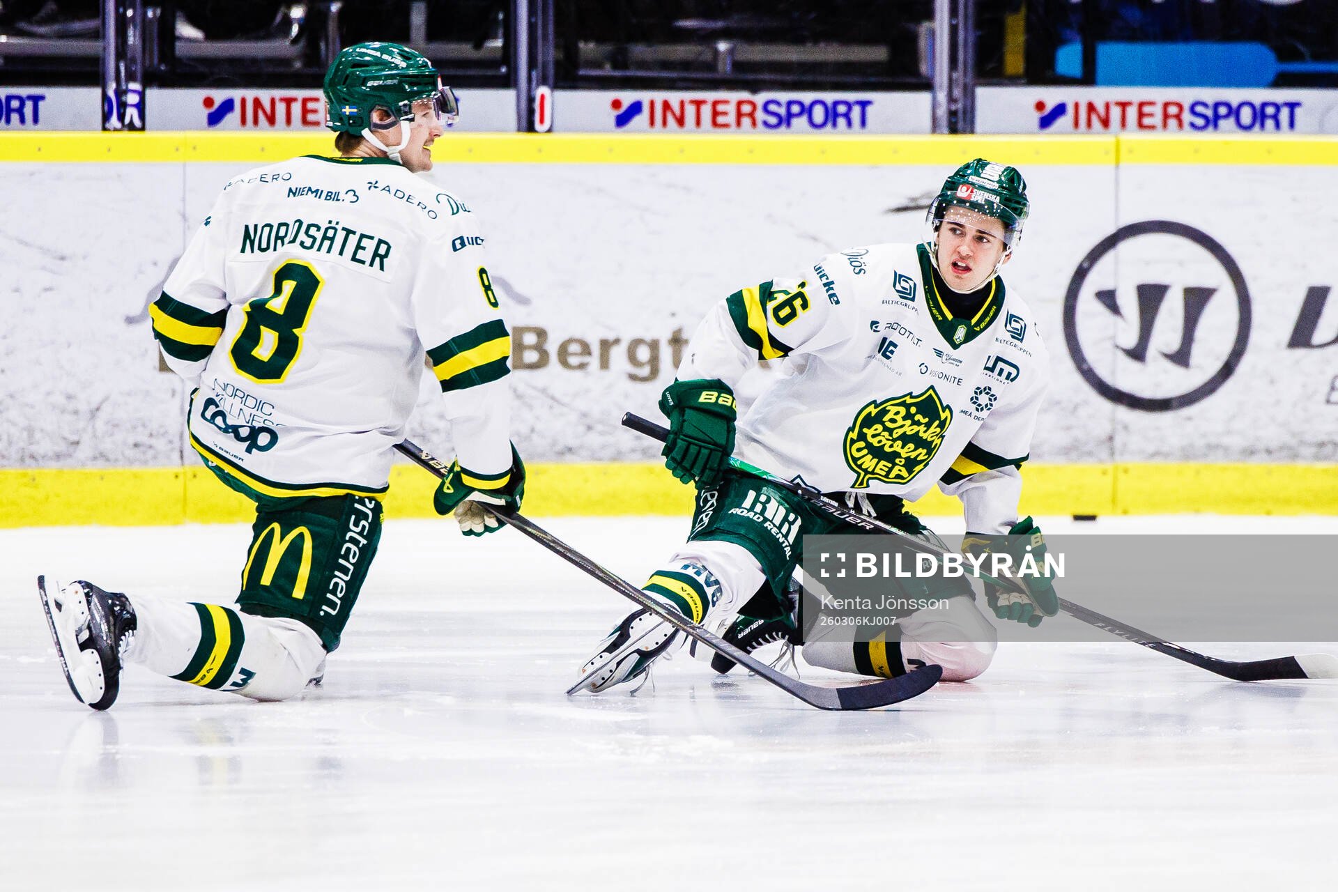 Björklövens Lucas Nordsäter  och Oliwer Sjöström