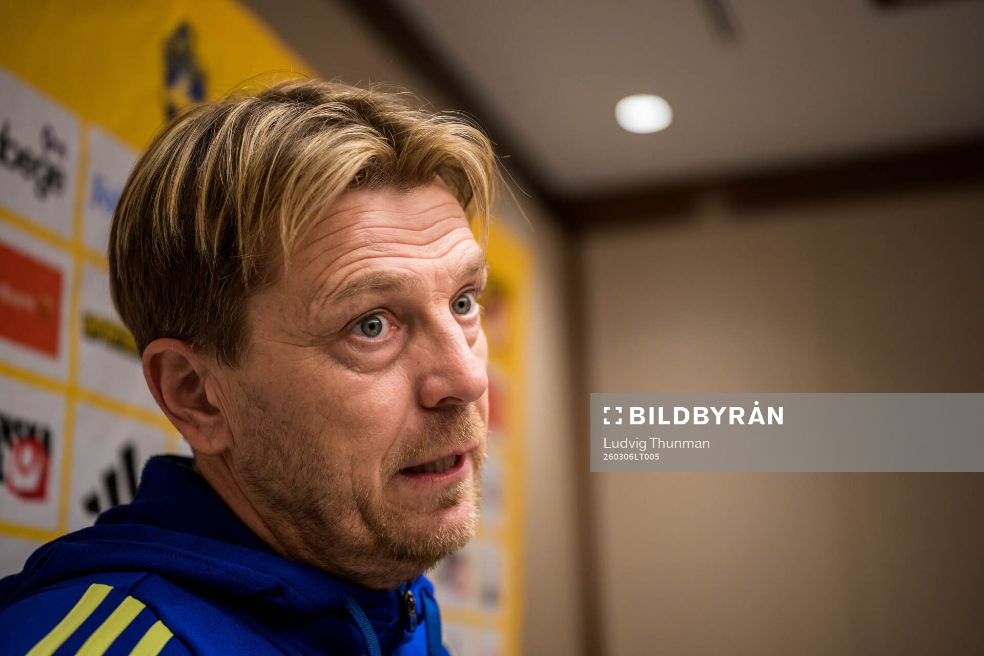 Head coach Tony Gustavsson of the women's national football