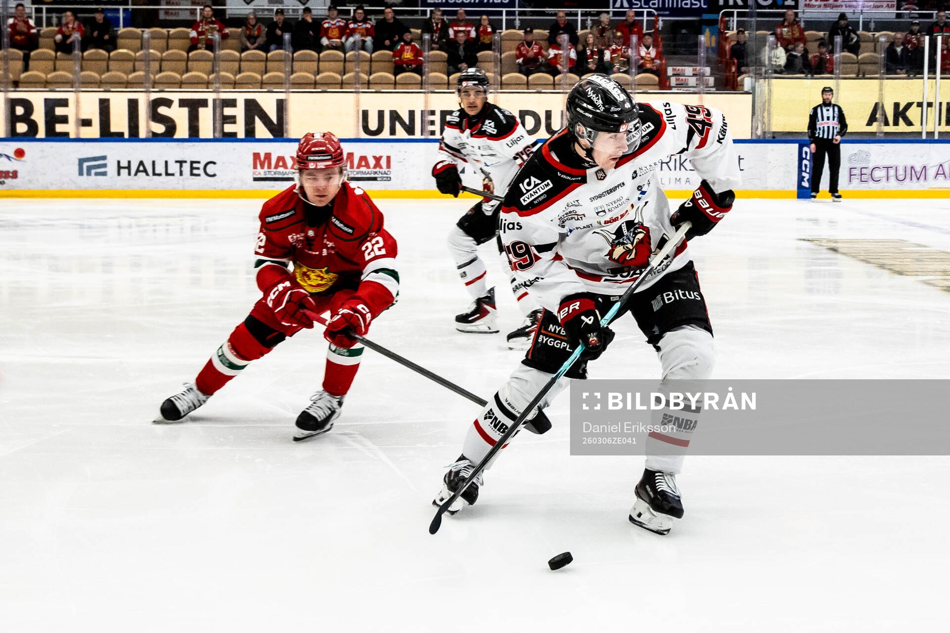 Moras Mikkel Eriksen och Nybro Vikings Kalle Holm