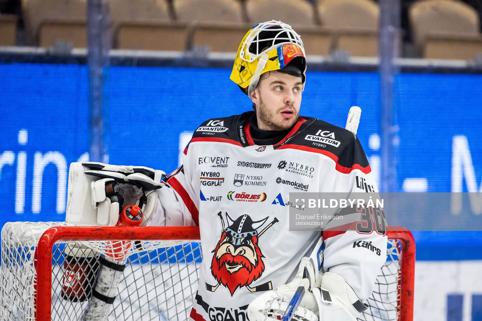 Nybro Vikings målvakt Hugo Hävelid