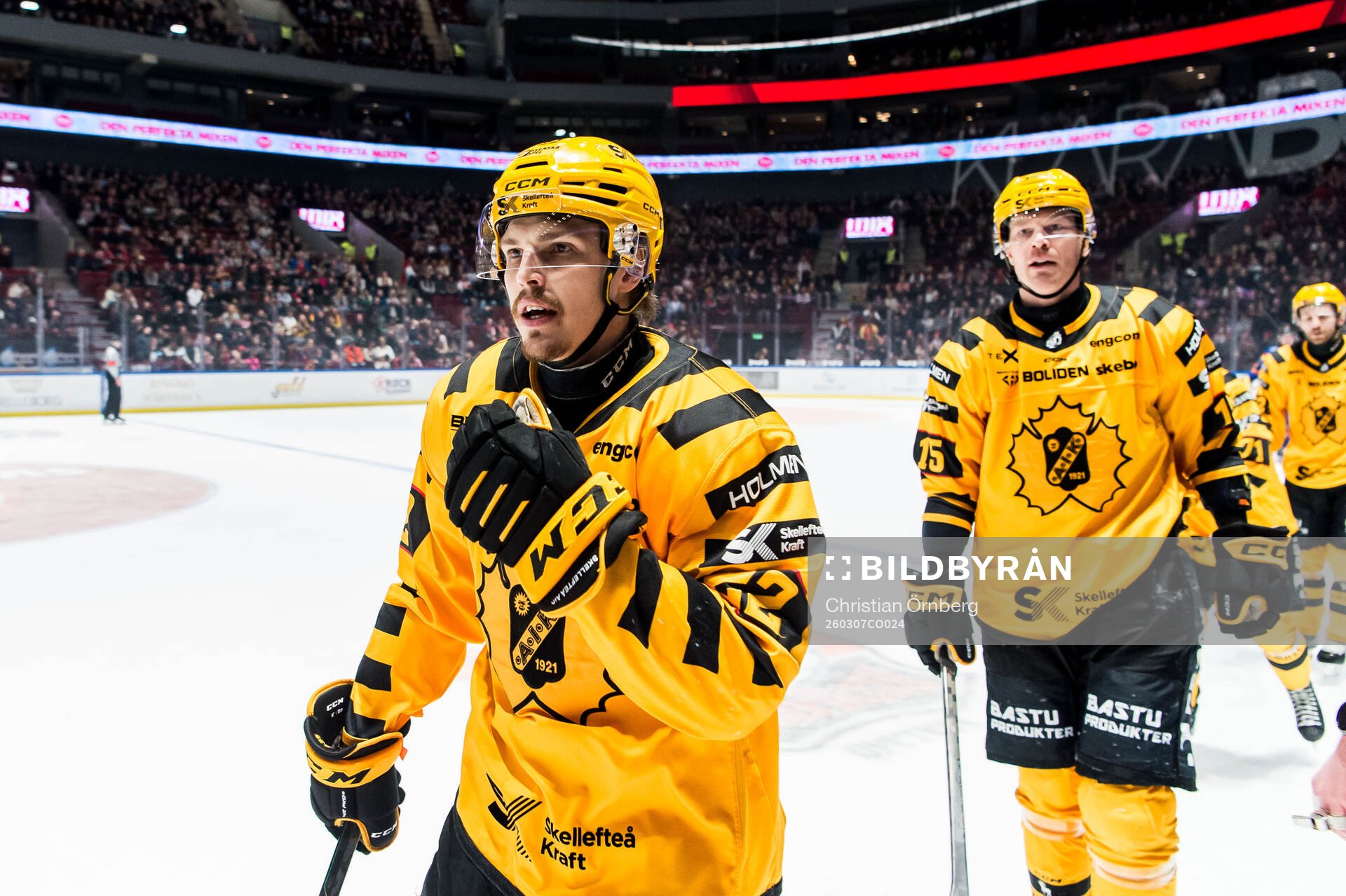 Skellefteås Jonathan Johnson jublar