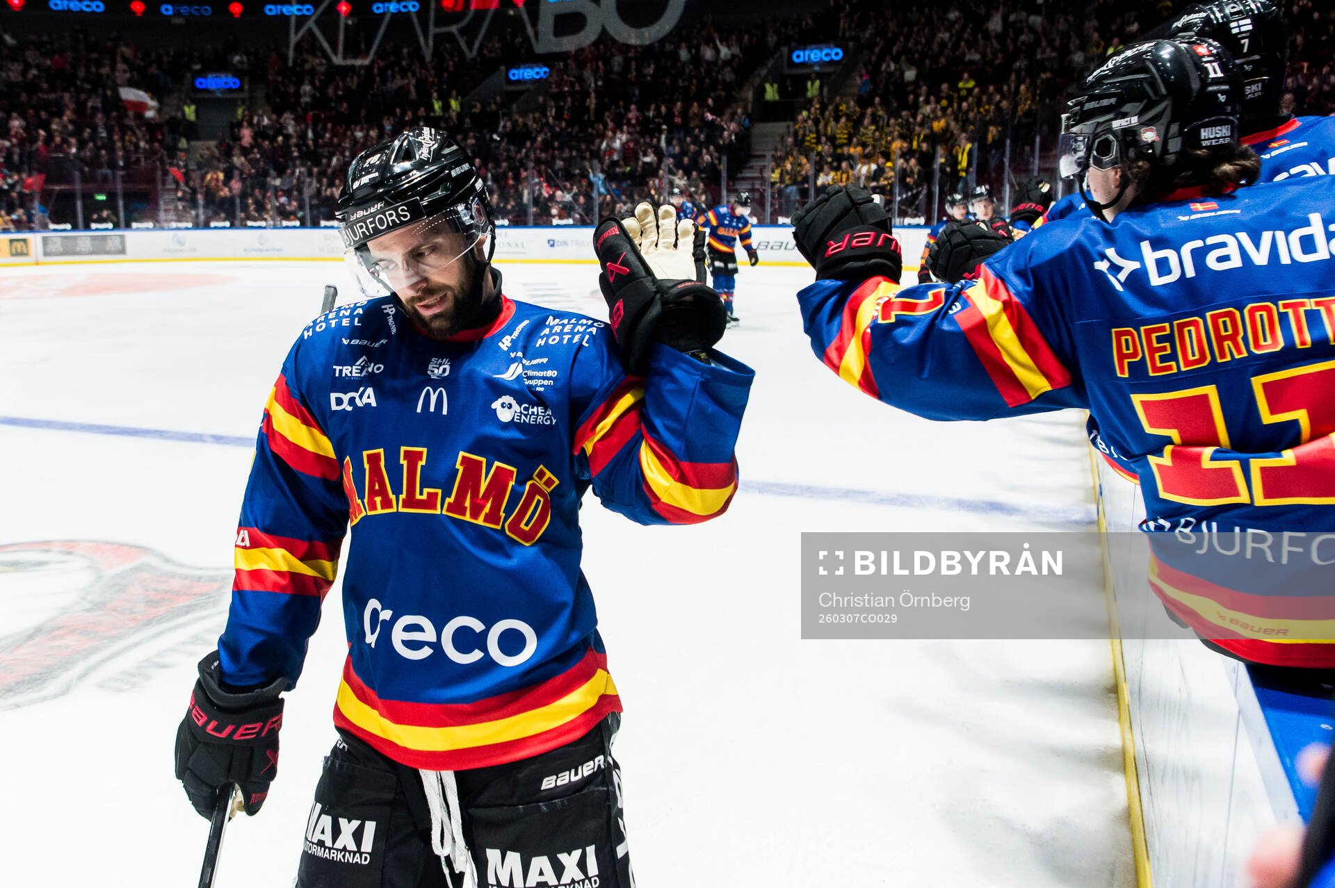 Malmö Redhawks Robin Hanzl jublar