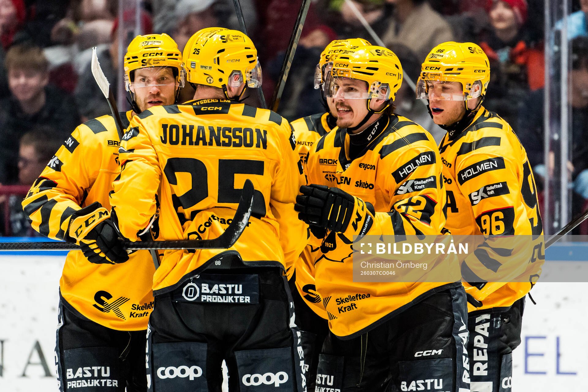 Skellefteås Jonathan Johnson jublar