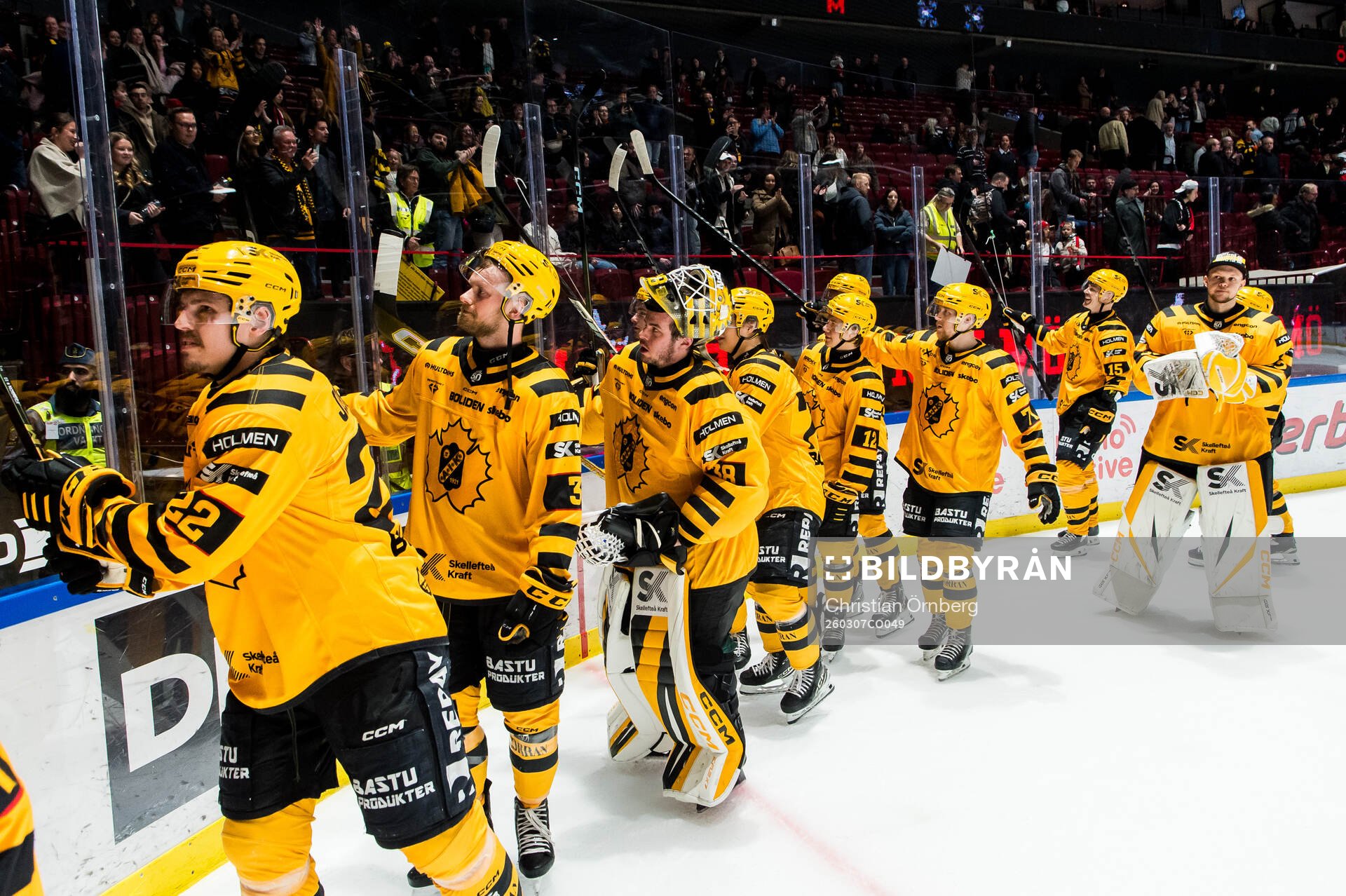 Skellefteås spelare jublar