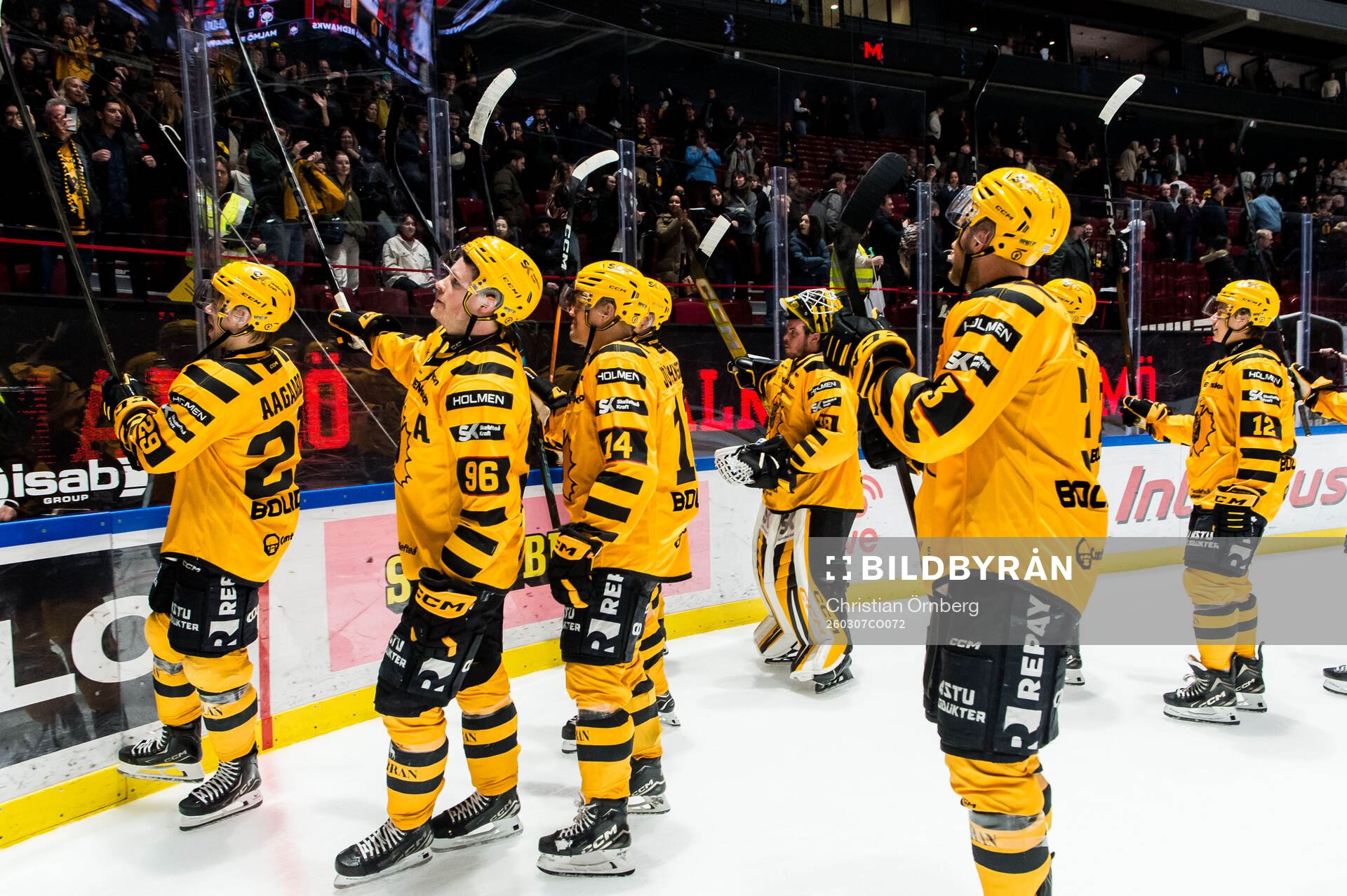 Skellefteås spelare jublar