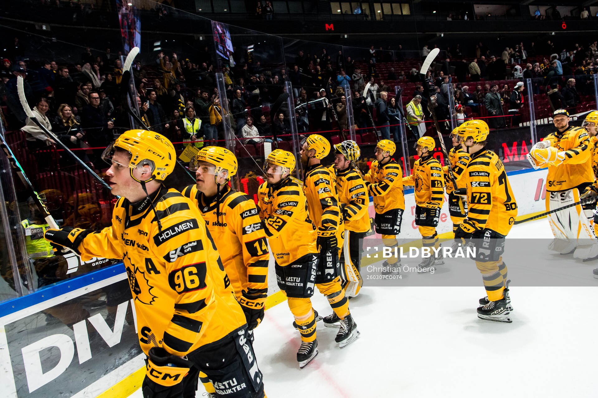 Skellefteås spelare jublar