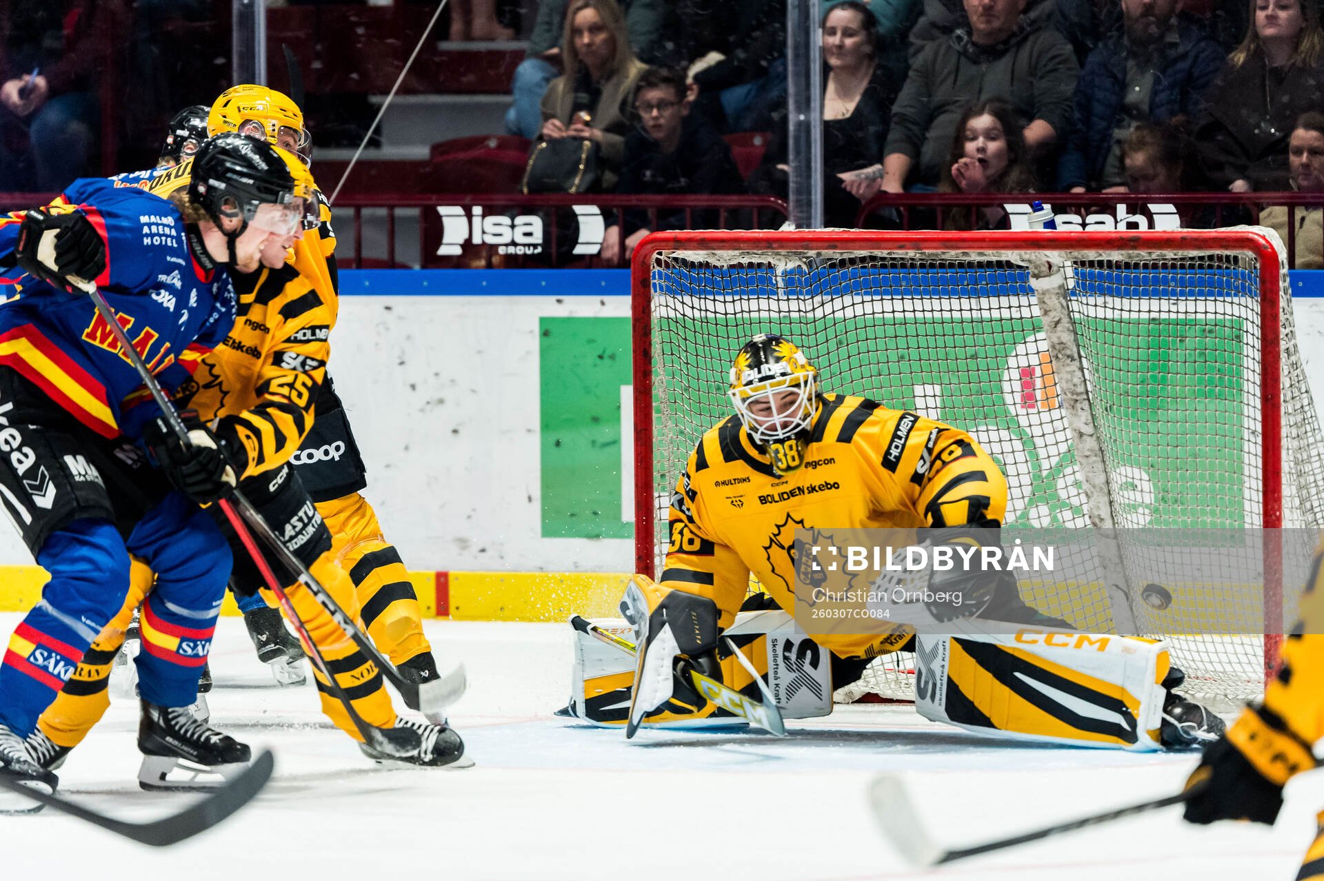 Skellefteås målvakt Strauss Mann släpper in 5-5 av