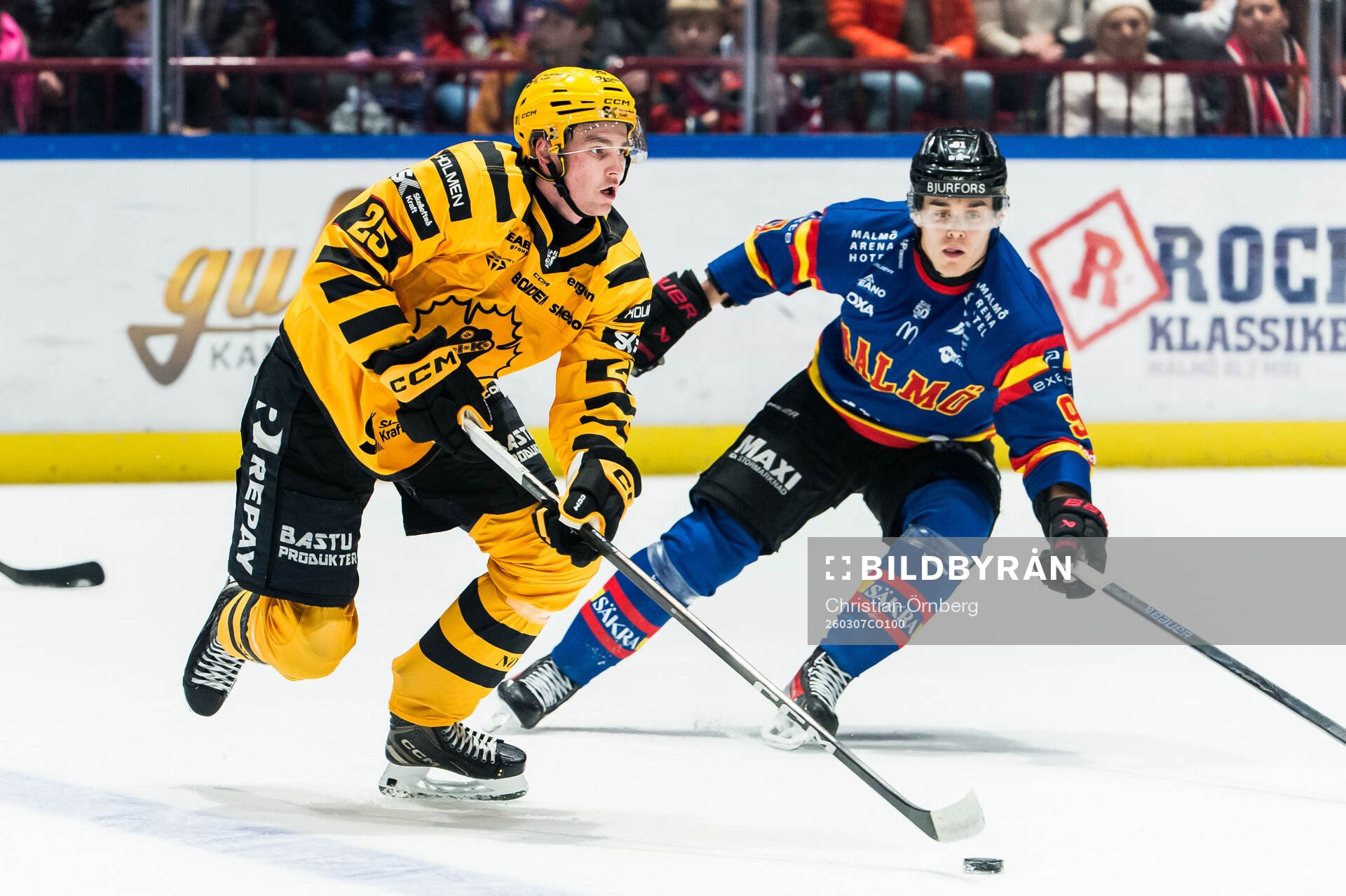 Skellefteås Pontus Johansson och Malmö Redhawks Axel