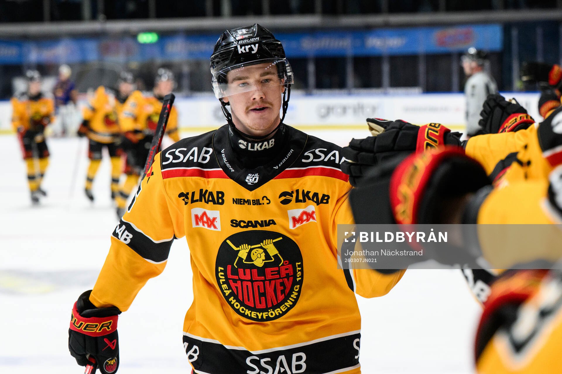 Luleås Filip Eriksson jublar