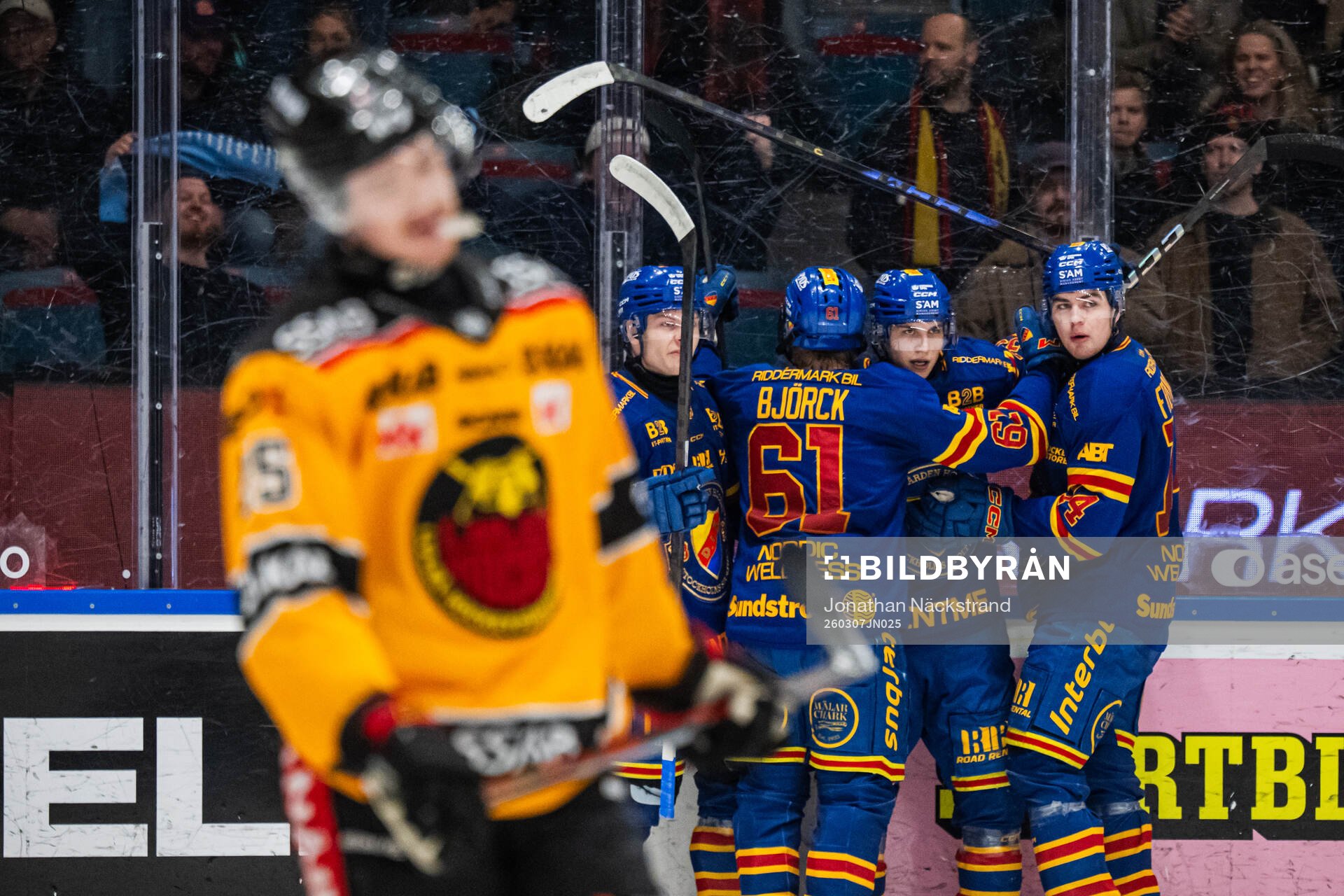Djurgårdens Victor Eklund jublar