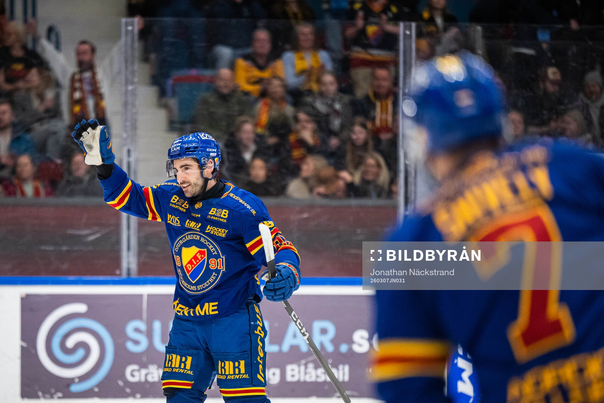 Djurgårdens Joseph Laleggia jublar