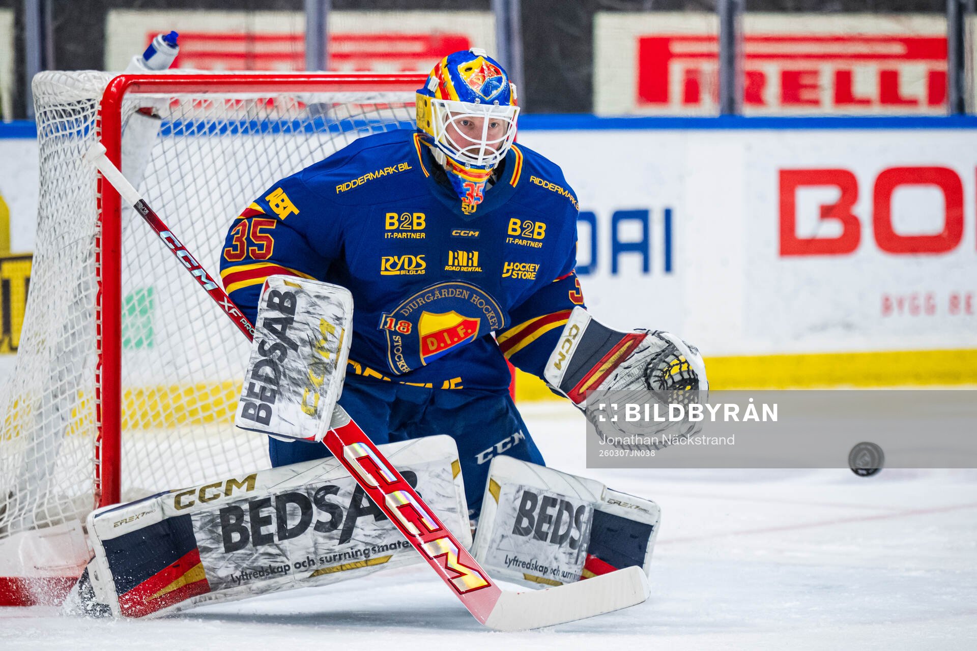 Djurgårdens målvakt Magnus Hellberg