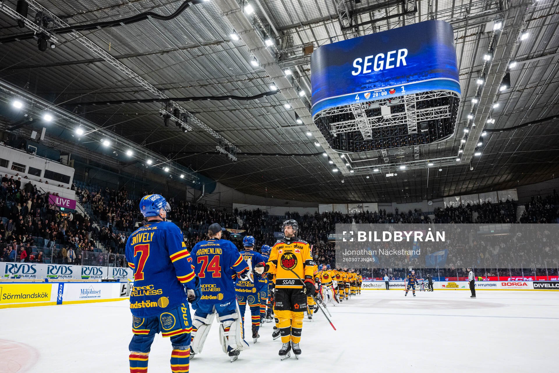 Djurgårdens och Luleås spelare