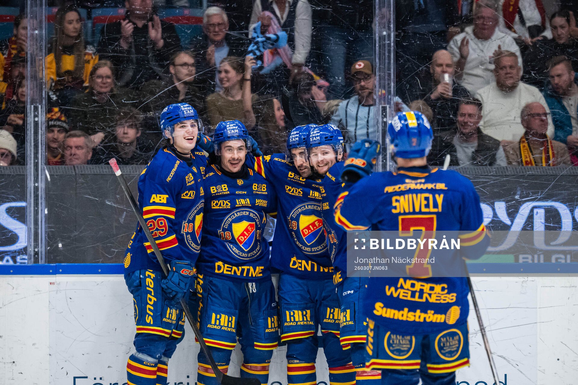 Djurgårdens Charles Hudon jublar