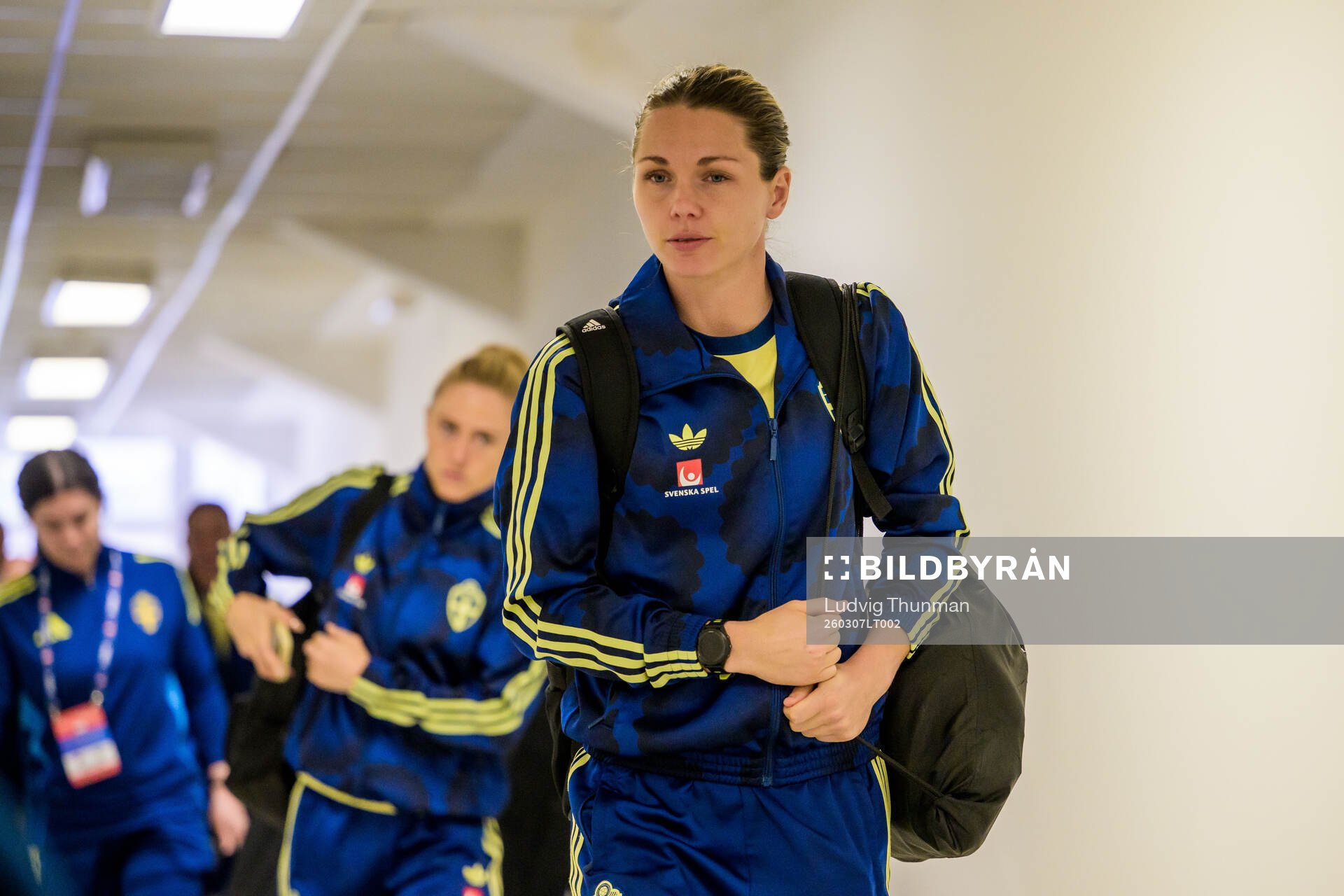 Goalkeeper Jennifer Falk of Sweden