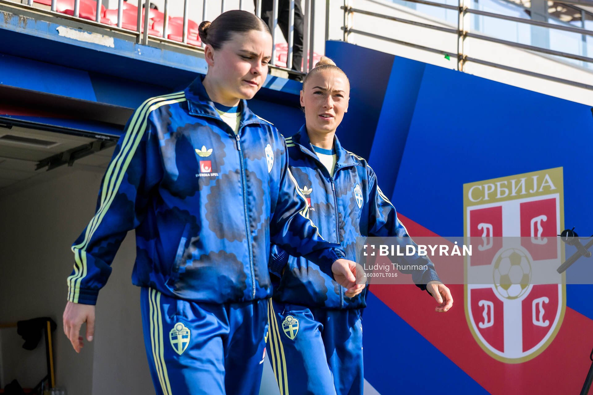 Hanna Wijk and Hanna Bennison of Sweden