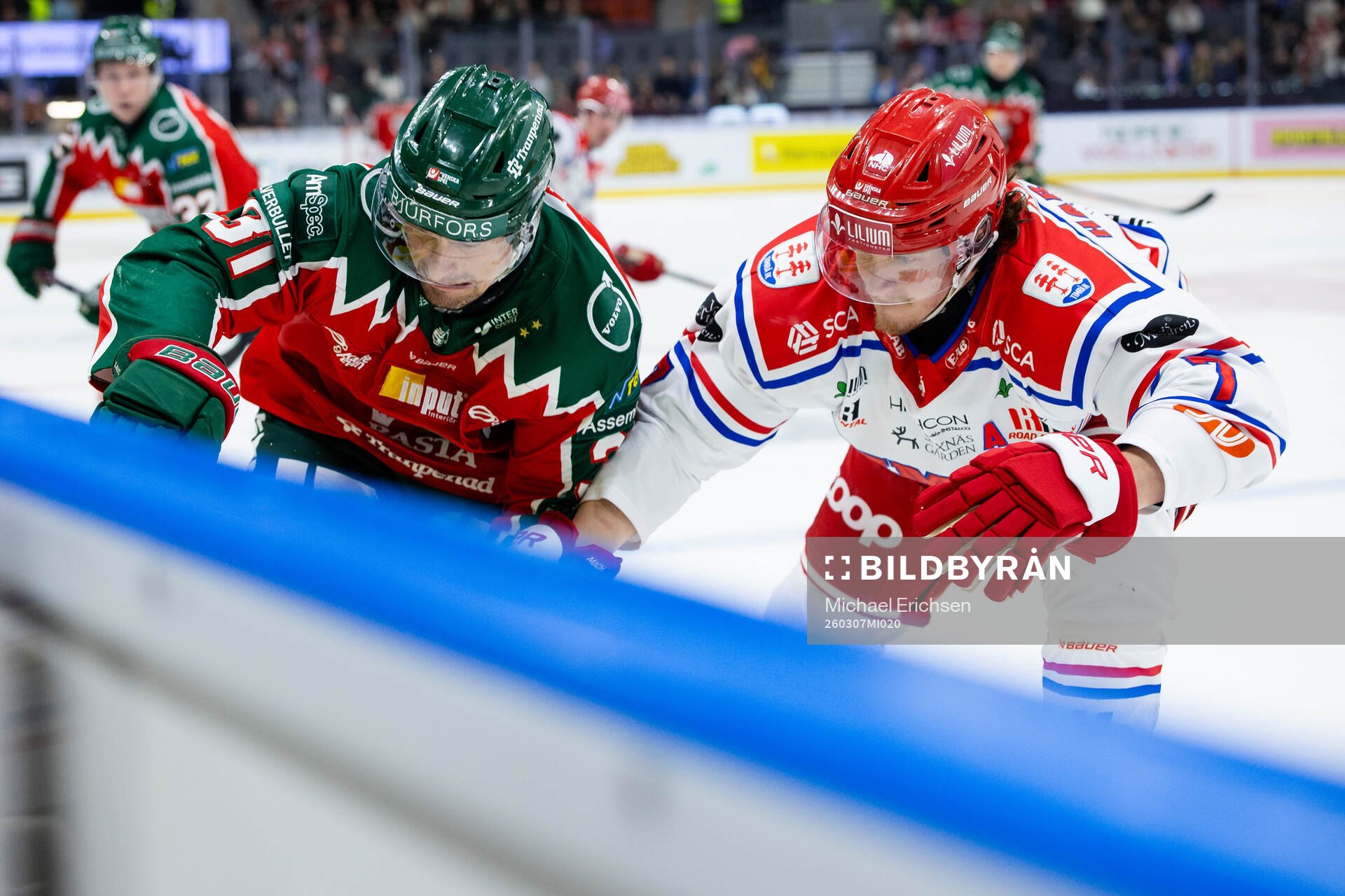 Frölundas Nicklas Lasu och Timrås Marcus Hardegård