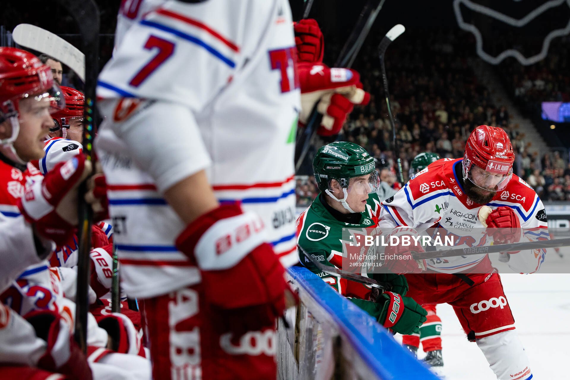 Frölundas Dominik Egli och Timrås Per Svensson