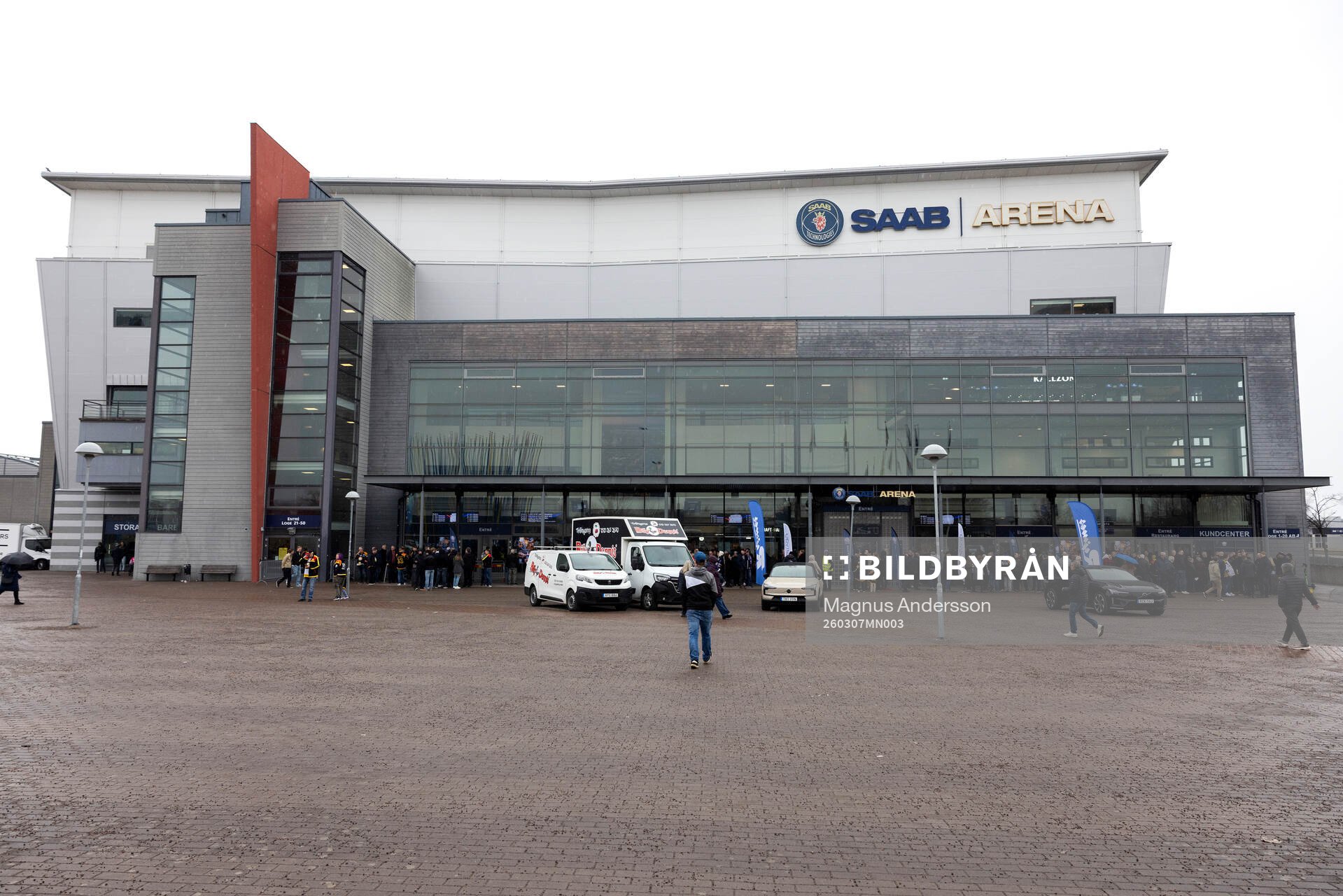 Exteriör vy av Saab Arena