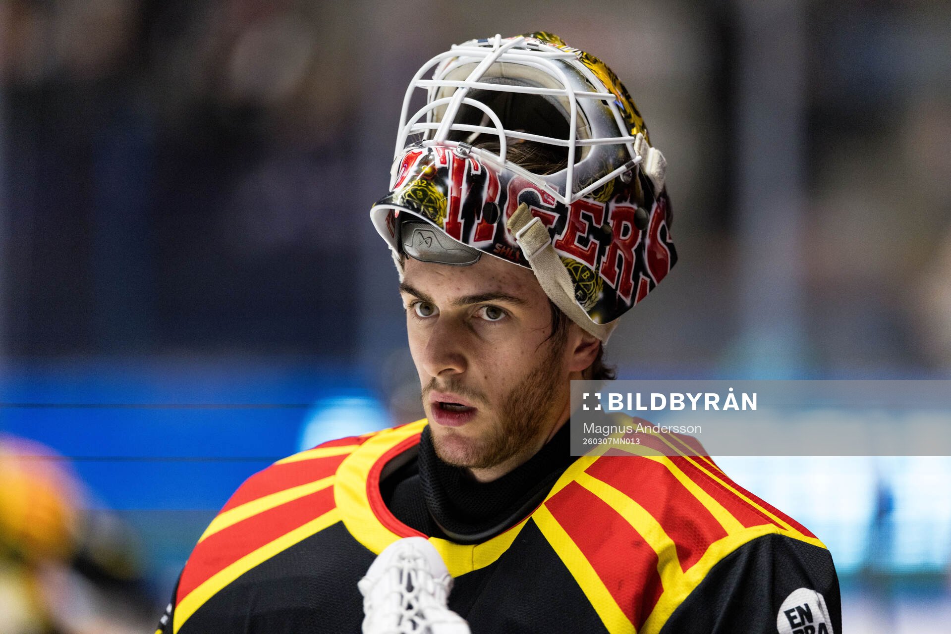 Brynäs målvakt Damian Clara