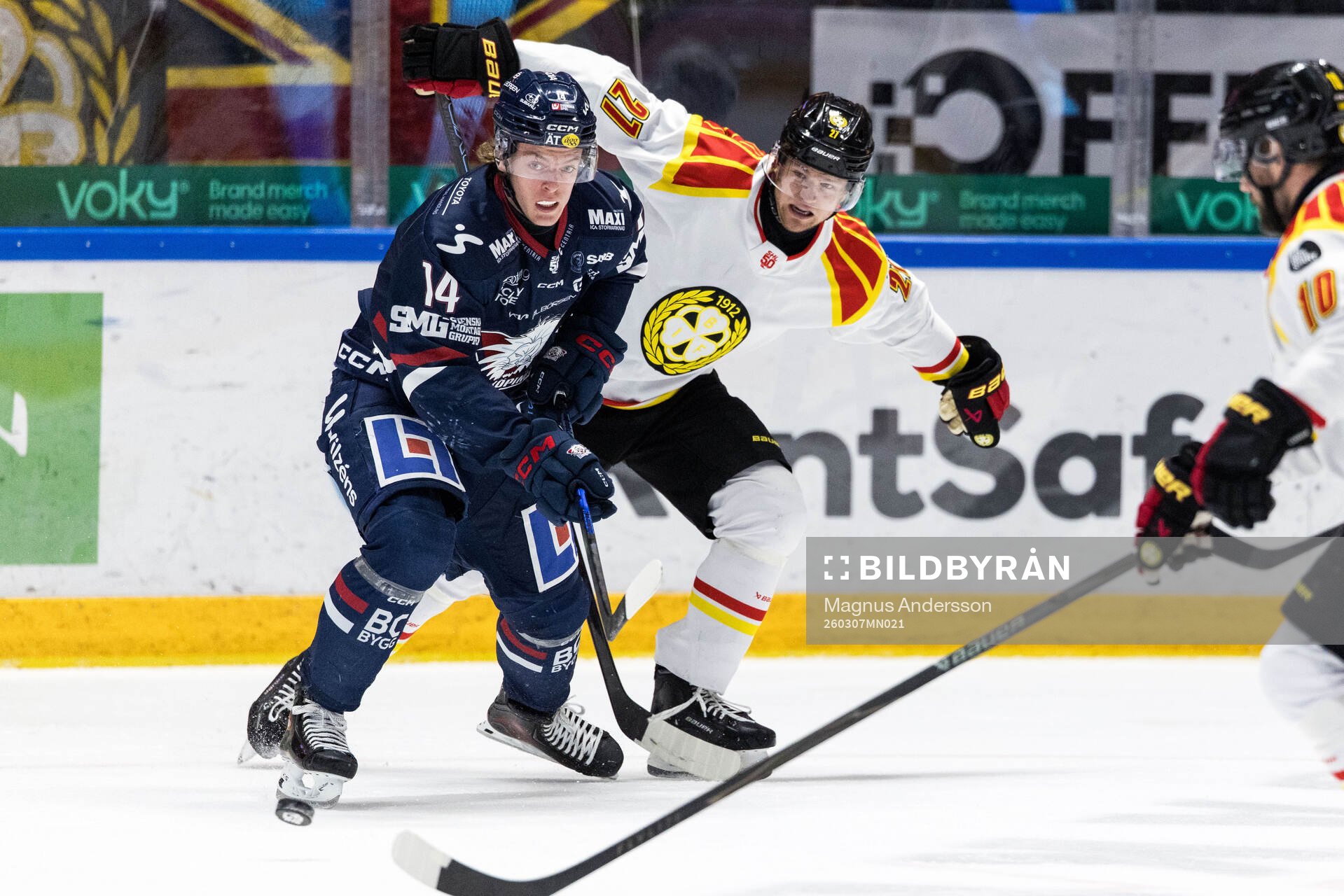 Linköpings Loke Krantz och Brynäs Mattias Norlinder