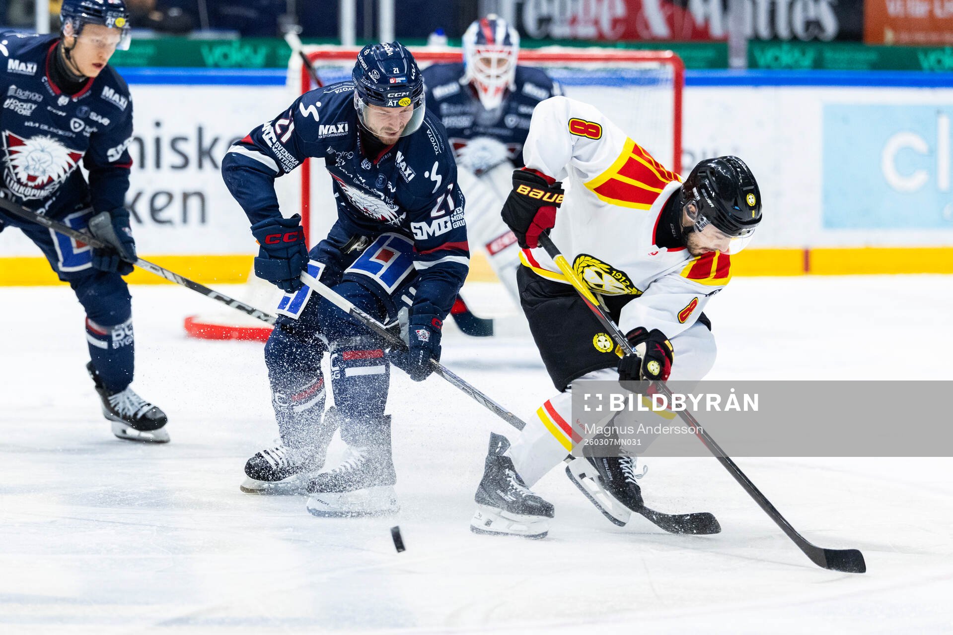 Linköpings Christoffer Ehn och Brynäs Bobby Trivigno