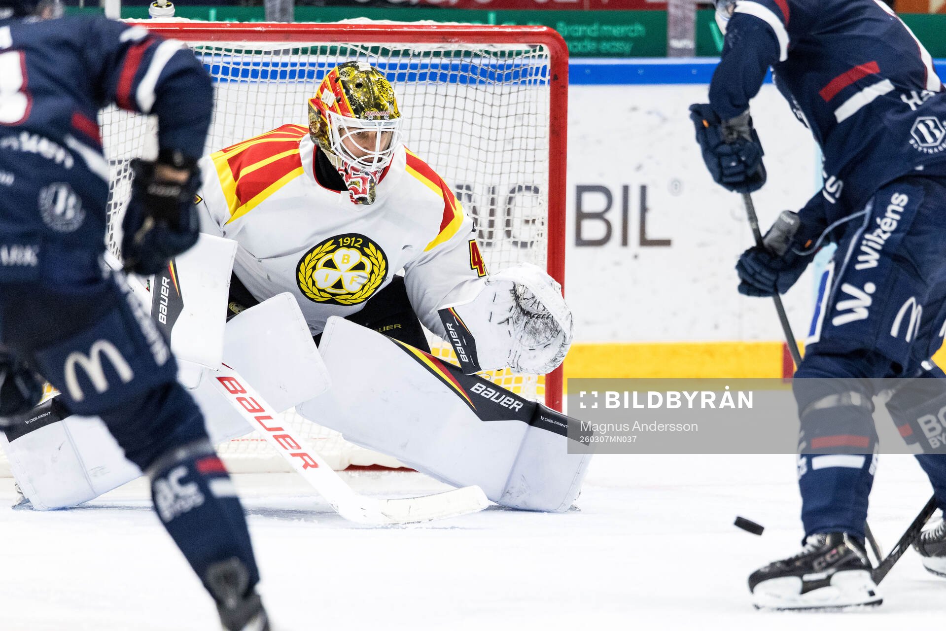 Brynäs målvakt Damian Clara