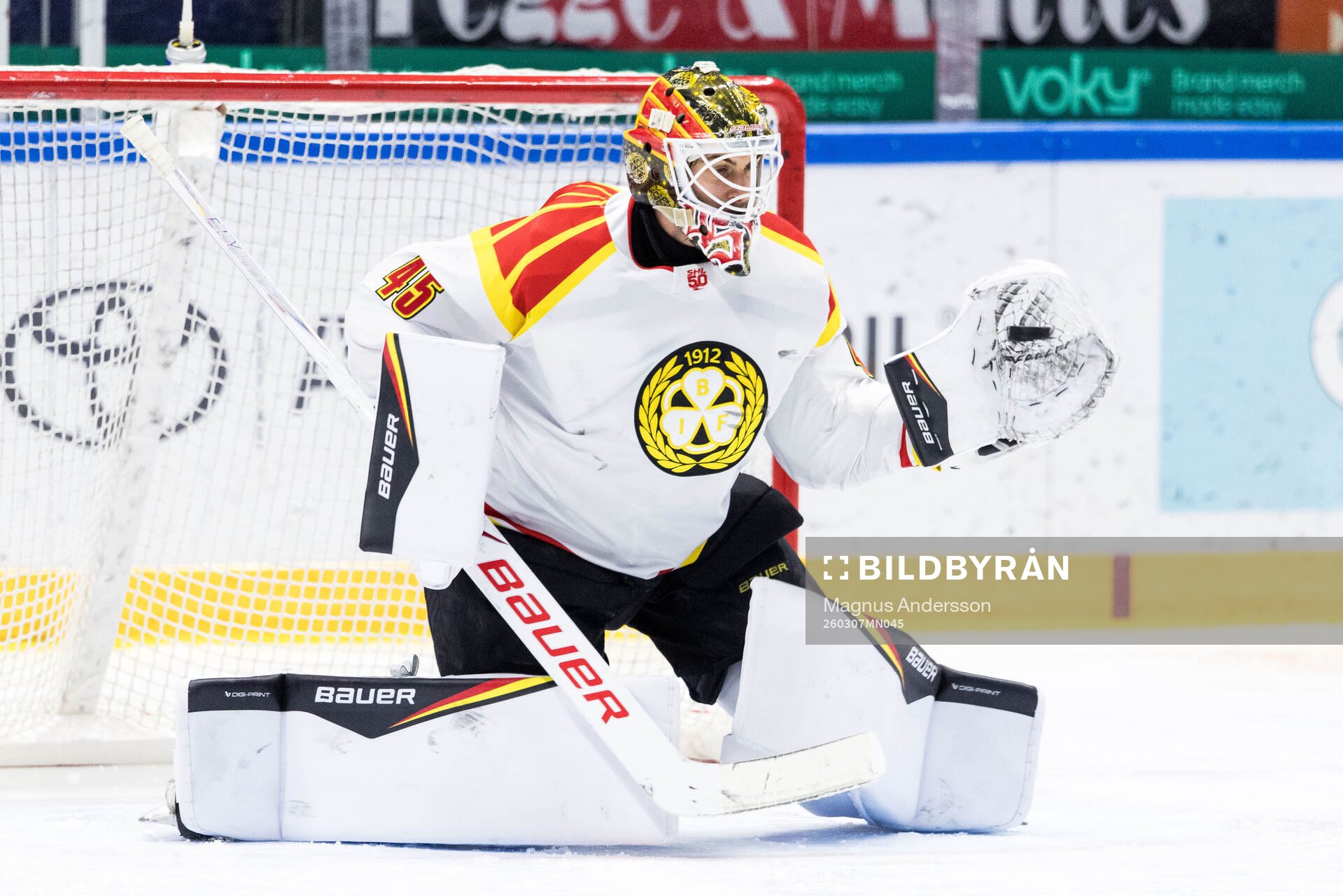 Brynäs målvakt Damian Clara