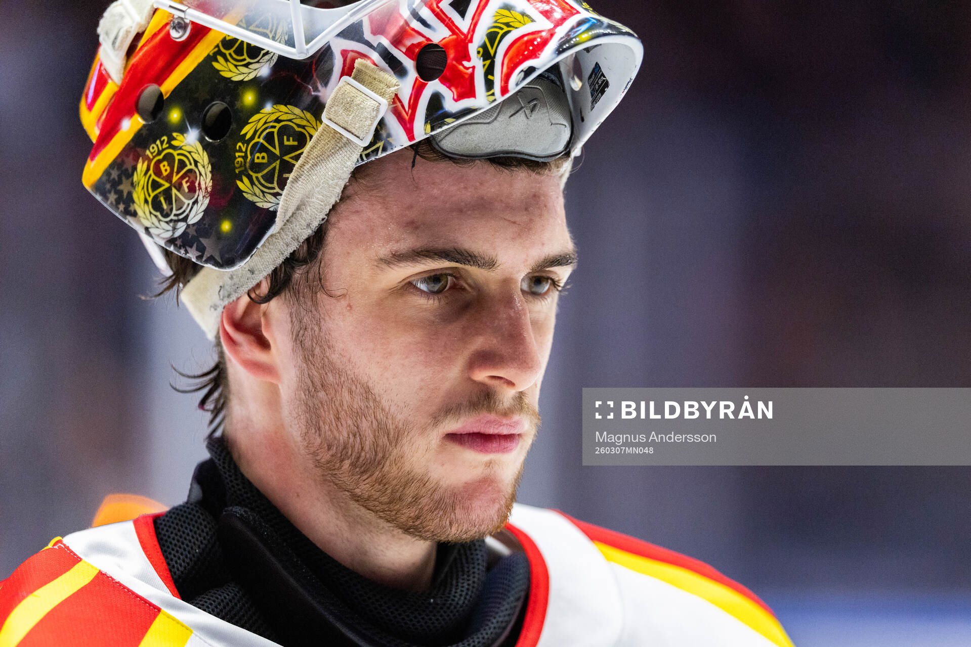 Brynäs målvakt Damian Clara