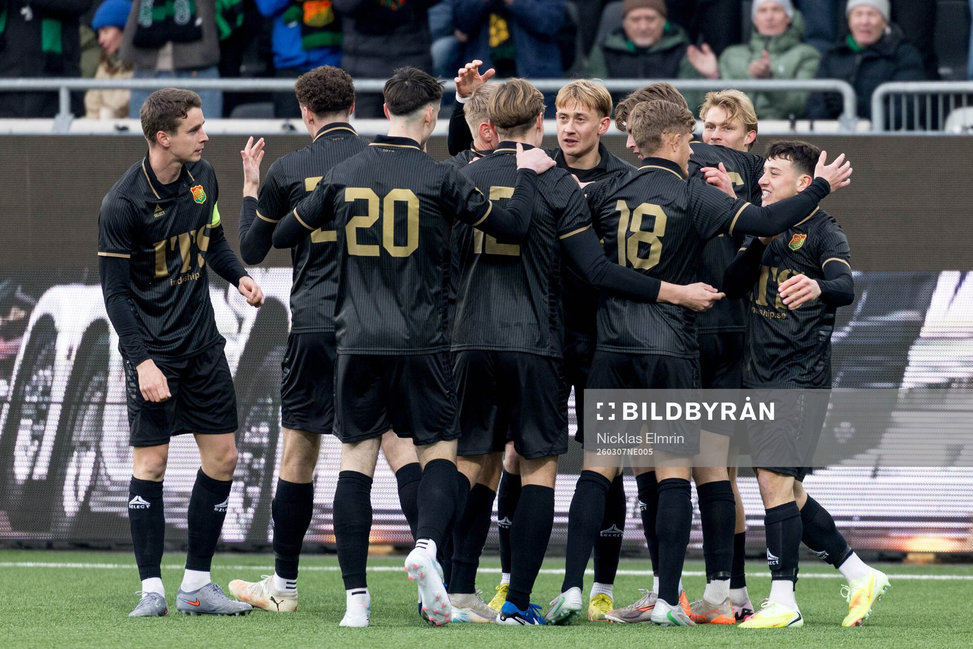 GAIS spelare jublar