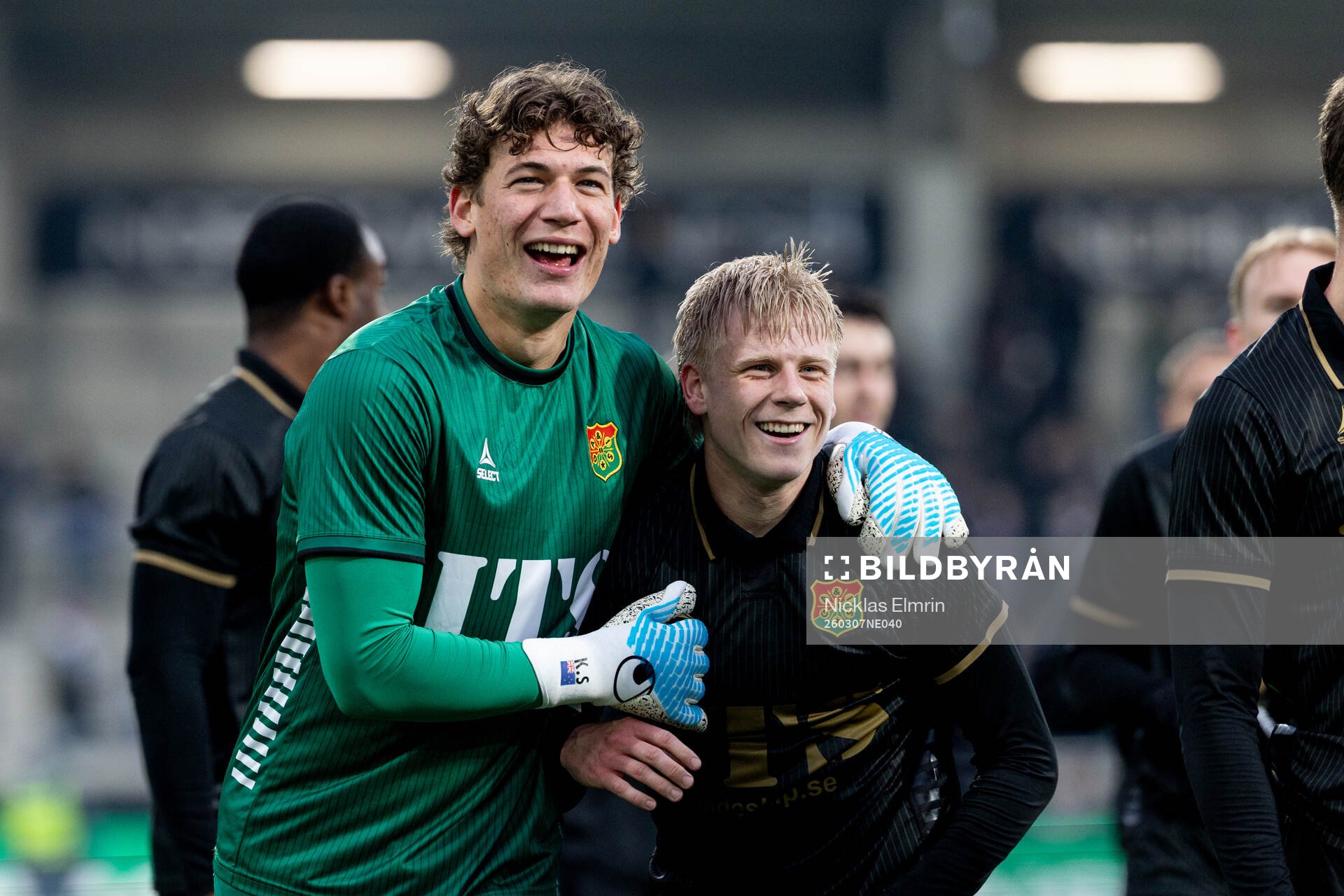 GAISs målvakt Kees Sims och GAISs Robert Frosti