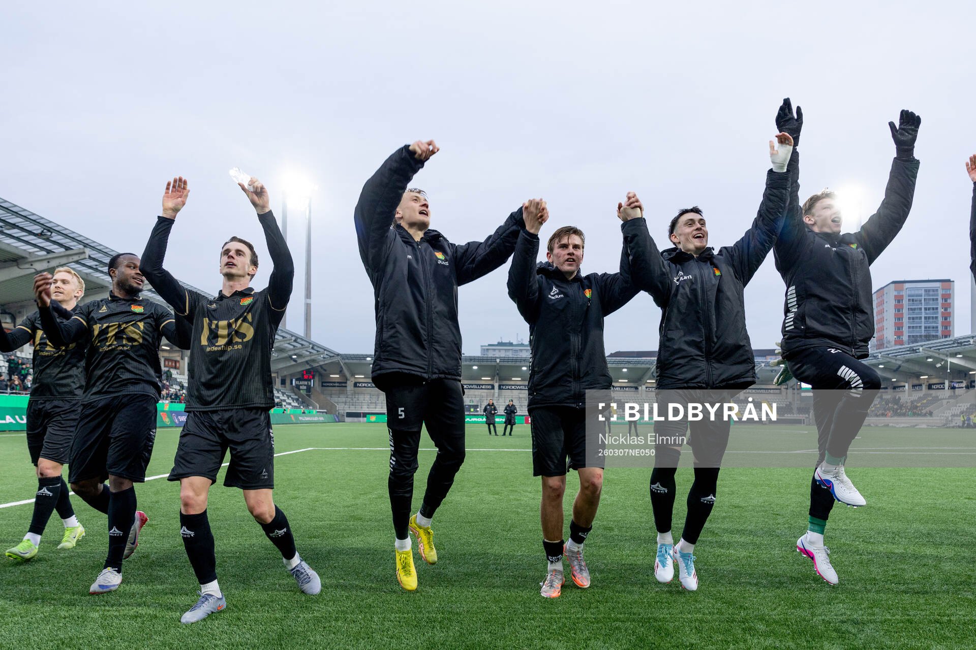GAIS spelare jublar