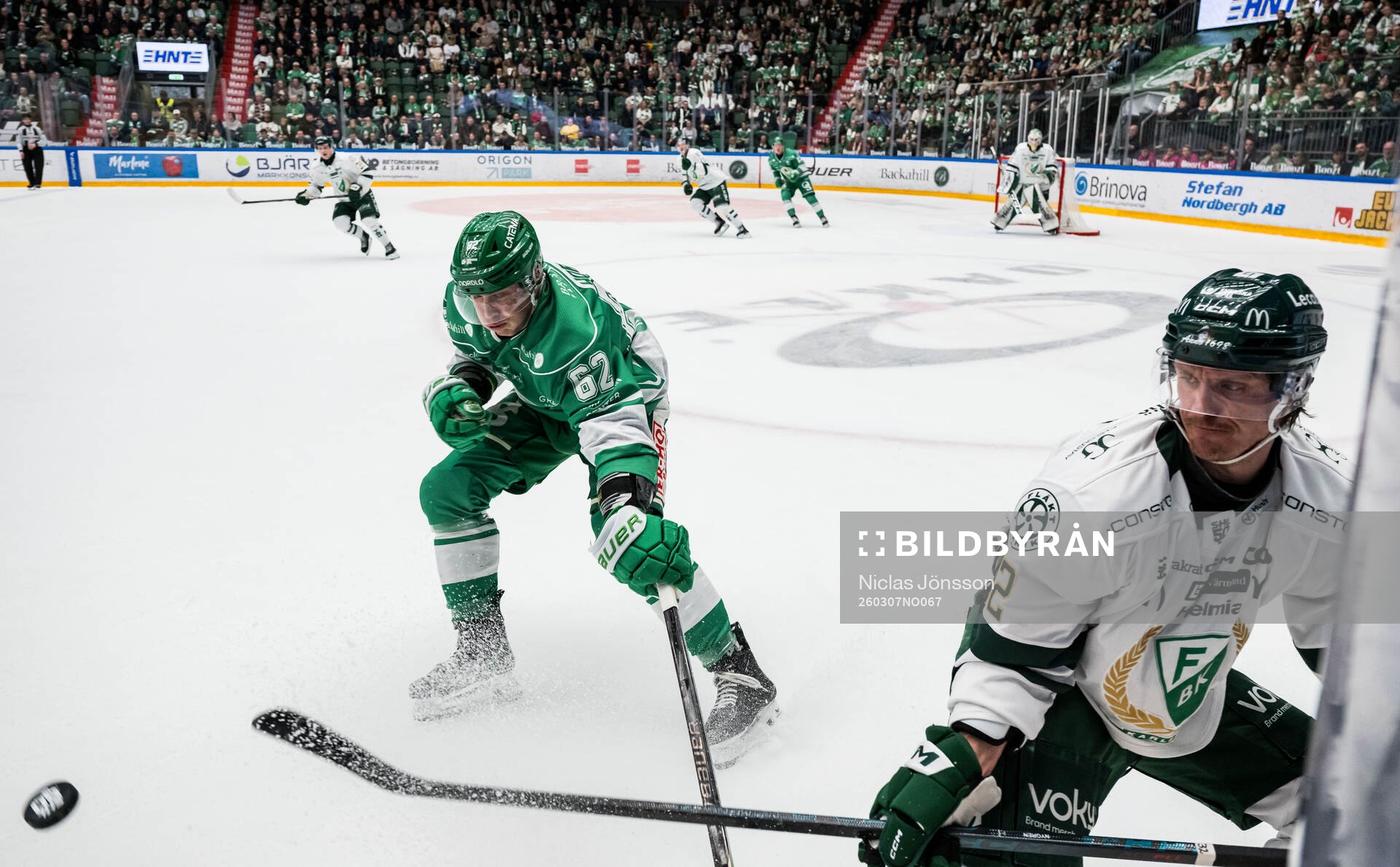 Rögles Lubos Horky och Färjestads Magnus Nygren