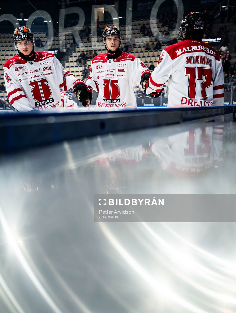 Örebros Noah Steen, Svante Sjödin och William Wikman