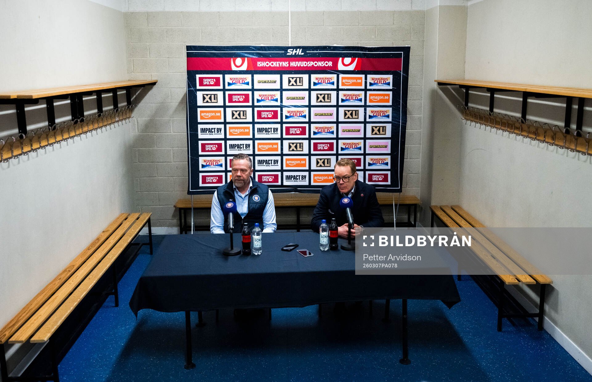 Växjös assisterande tränare Fredrik Hellgren och