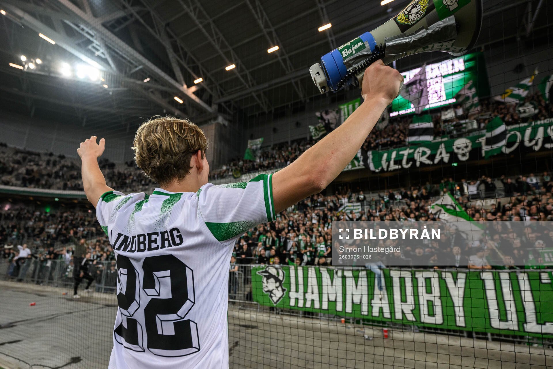 Hammarbys Wilson Lindberg Uhrström jublar
