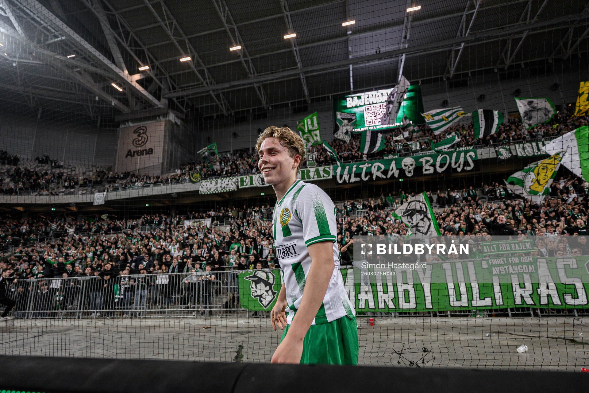 Hammarbys Wilson Lindberg Uhrström jublar