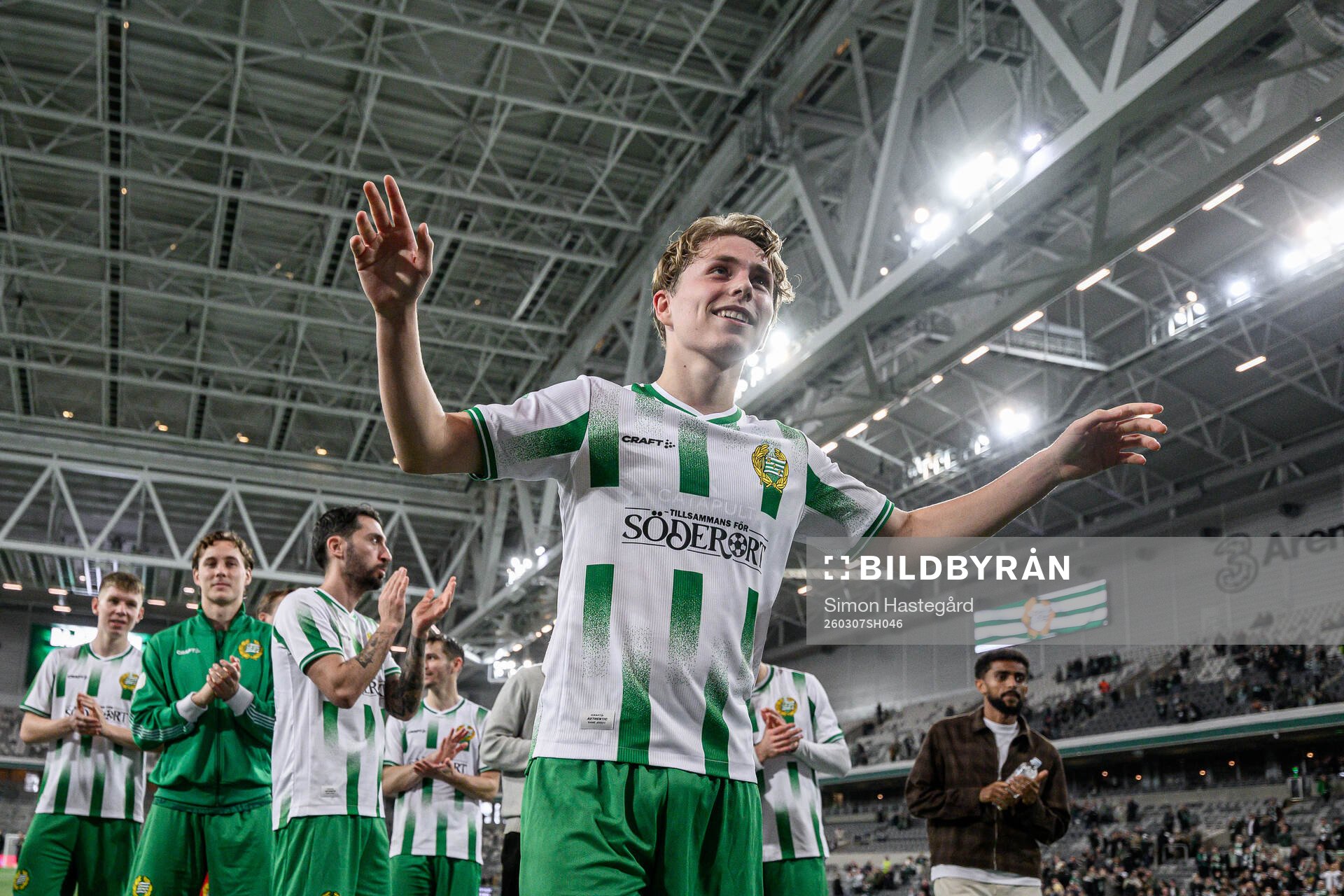 Hammarbys Wilson Lindberg Uhrström jublar