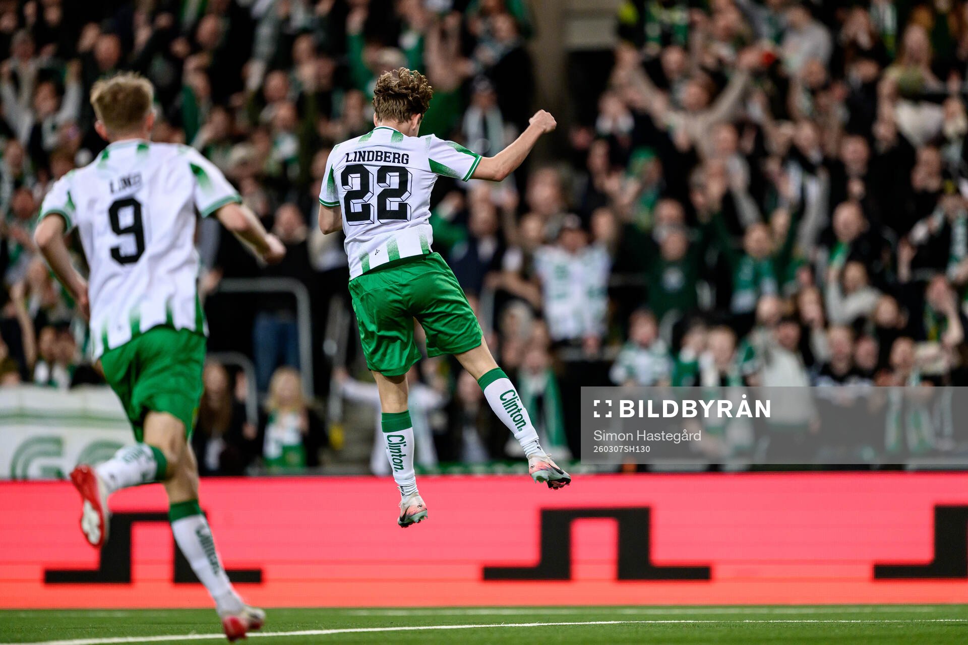 Hammarbys Wilson Lindberg Uhrström jublar