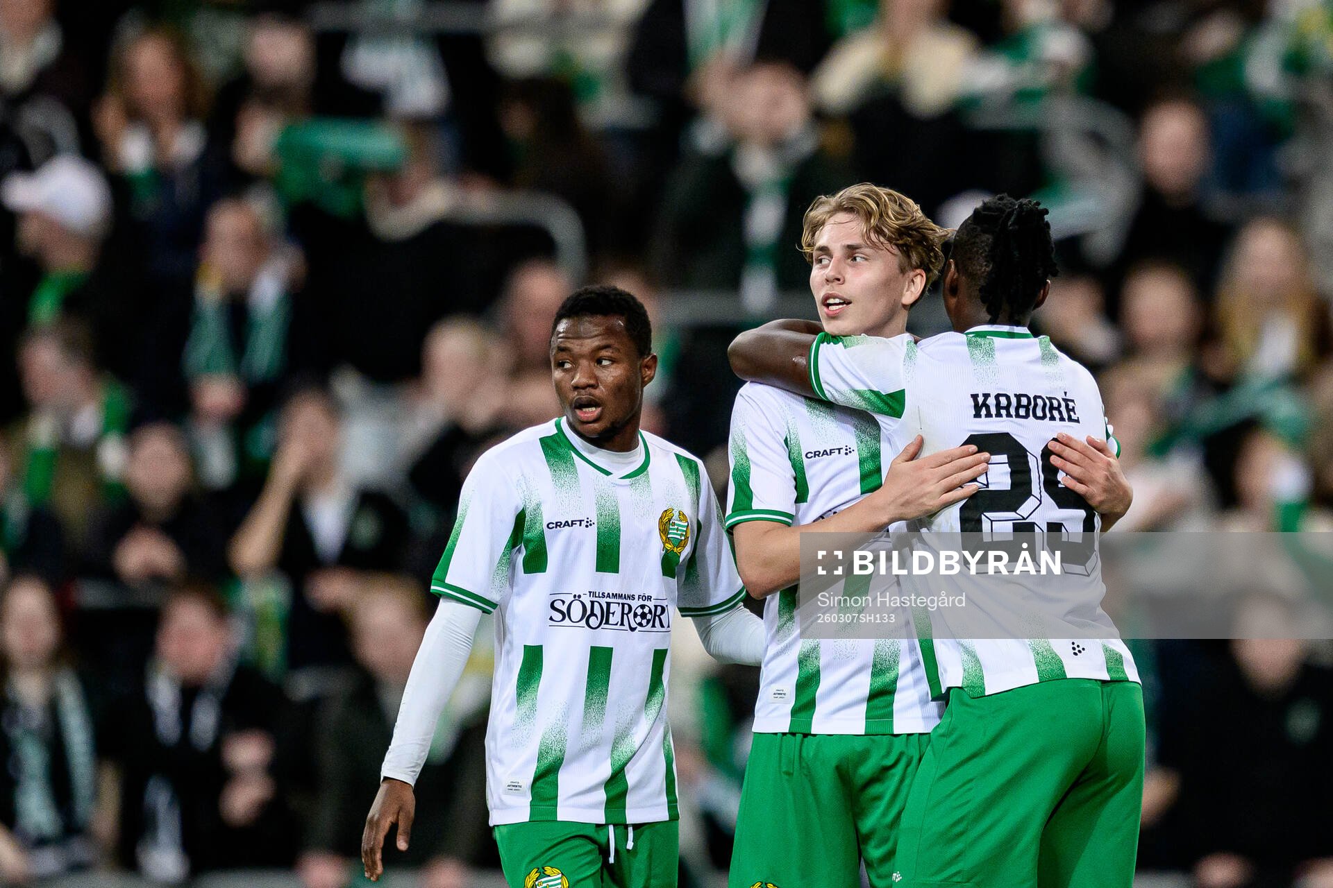 Hammarbys Wilson Lindberg Uhrström jublar